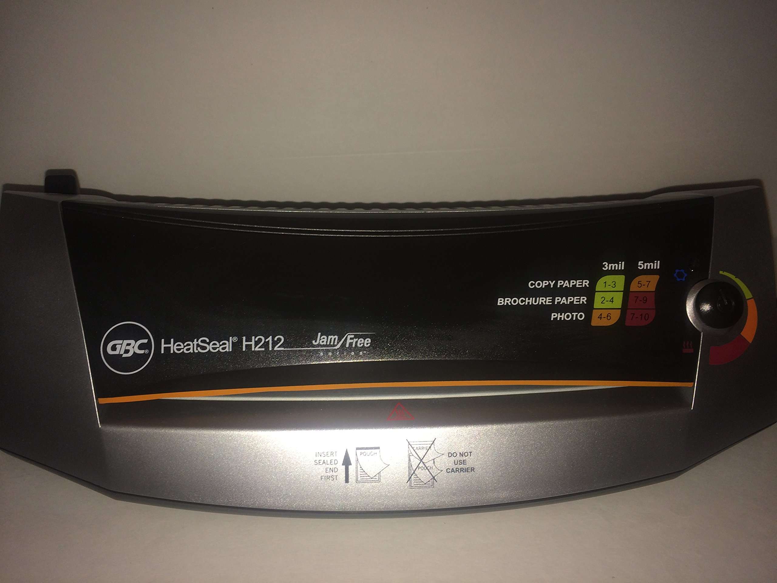 GBC HeatSeal H212 JamFree Laminator, 9.5 -Inch Width Capacity, 3 mm to 5 mm Pouch Thickness, Gray (1702900) 4
