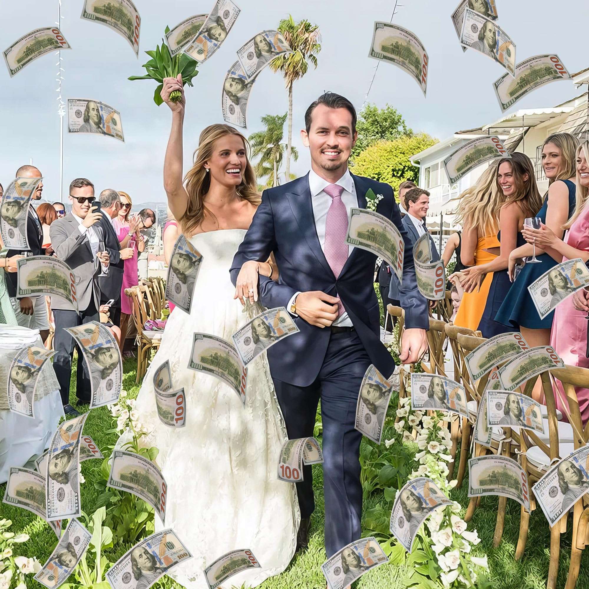 100Pcs Prop Money Movie Money Education Learning Toy for Music Video, Develops Early Math Skills, Play Money for Board Game, Moive, Magic, Party 5