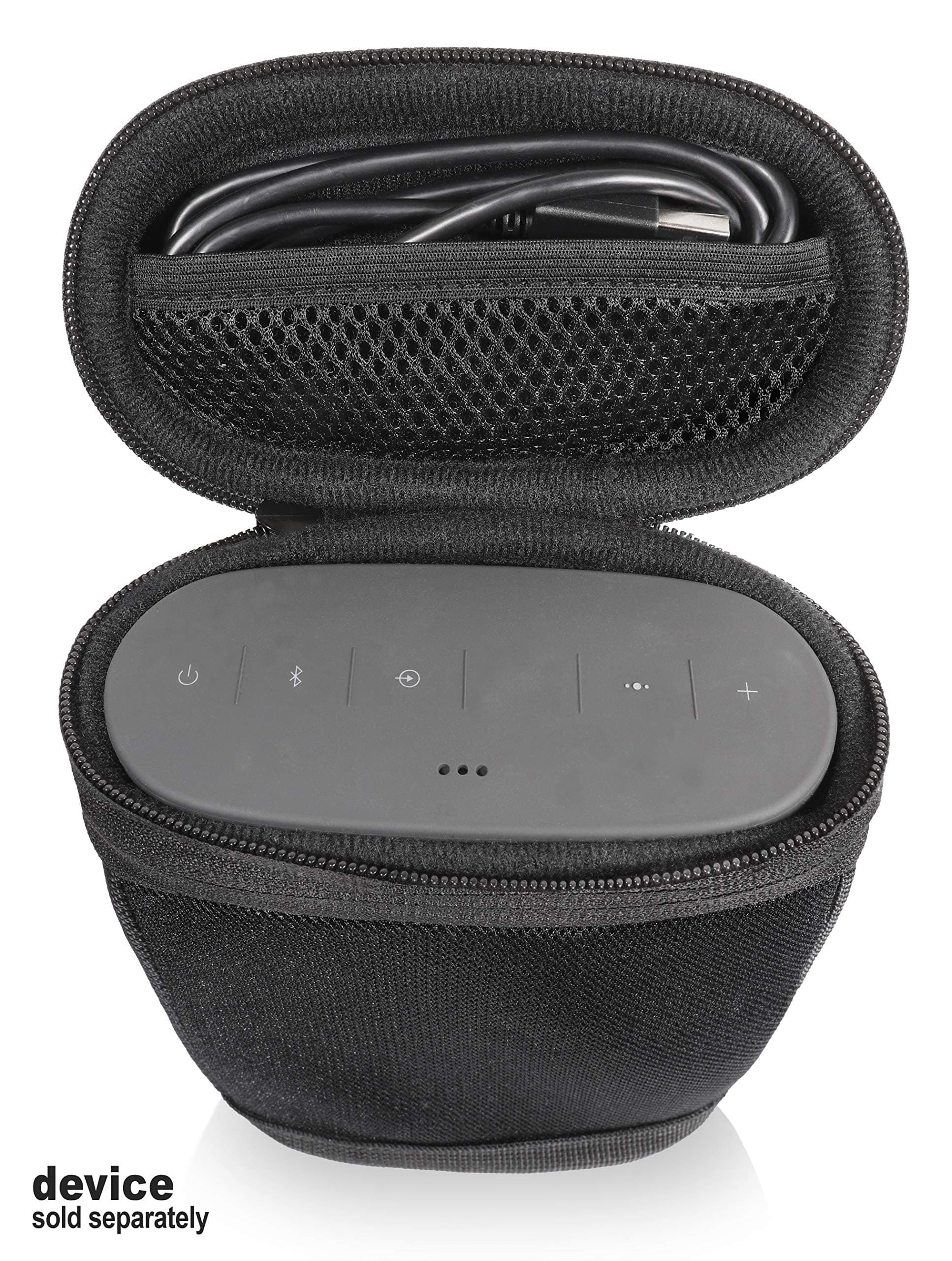 Portable Sound Through Case for Bose SoundLink Color Bluetooth Speaker II and Bose SoundLink Color Bluetooth Speaker, mesh Pocket for Cable (Black) 3