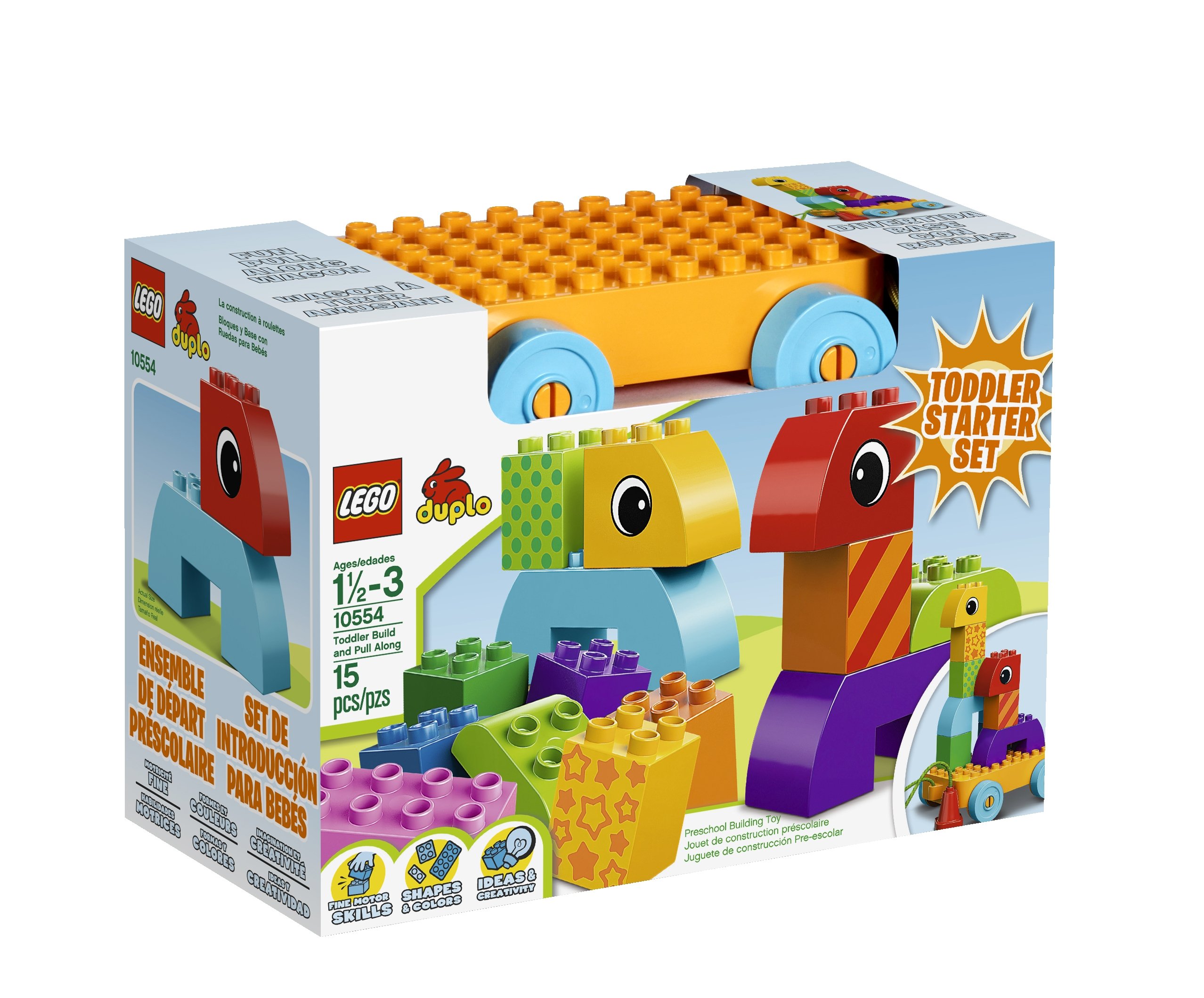 LEGO DUPLO Creative Play Toddler Build and Pull Along 10554