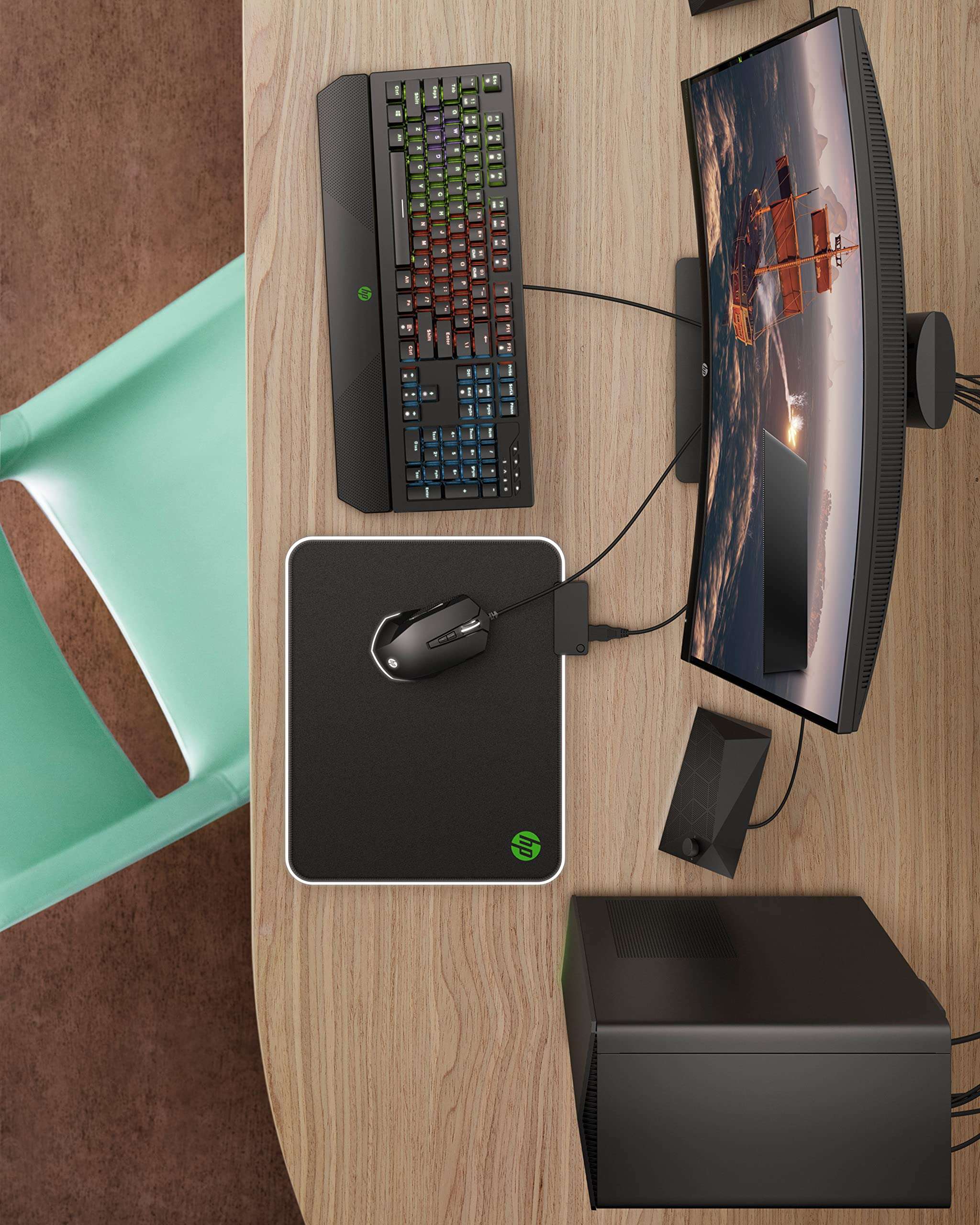 HP Pavilion Gaming Desktop, 10th Generation Intel Core i5-10400F Processor, NVIDIA GeForce GTX 1650 Graphics, 8 GM RAM, 256 GB SSD, Windows 11 Home (TG01-1120, Shadow Black) 2