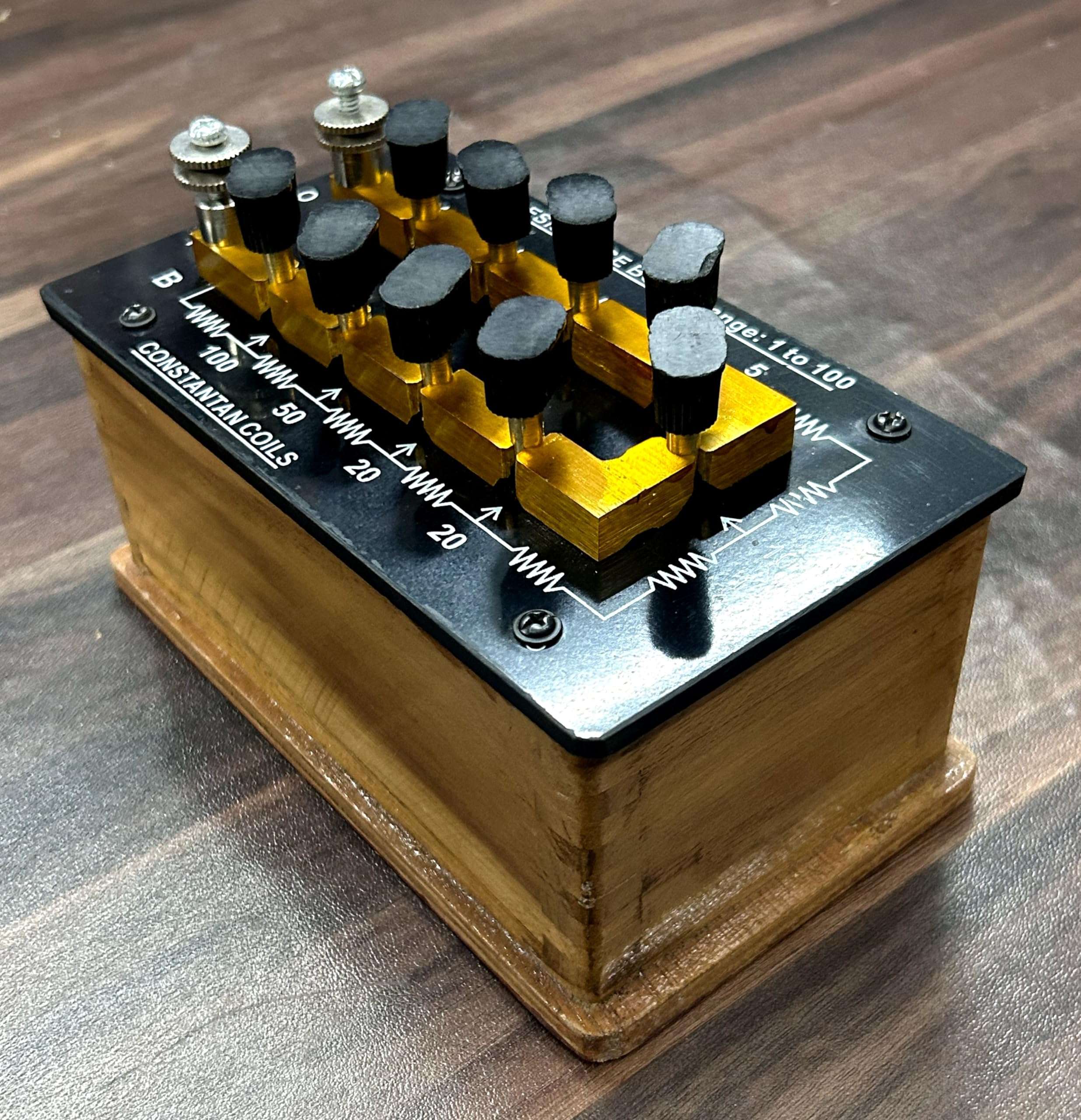 DT Science House Resistance Box Plug Type || Range Between 1 to 100 Ohm || Resistance Box for Physics and Electronic Lab 3