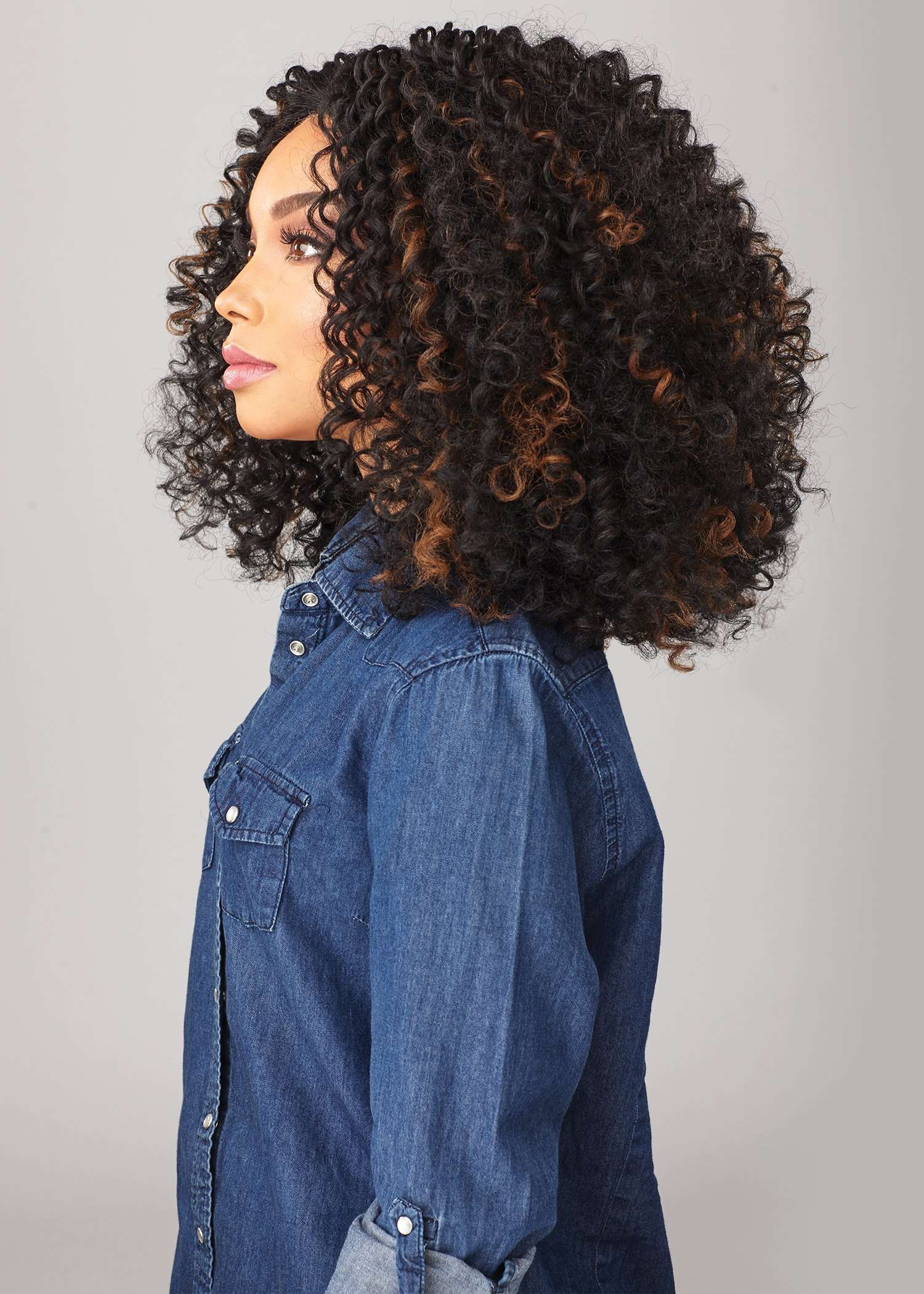 Sensationnel Curls Kinksandco Lace Wig - The Show Stopper Wide Lace Part Wig with Natural Preplucked Hairline for Natural 3C to 4C Hair Textures (2 DARKBROWN) 5