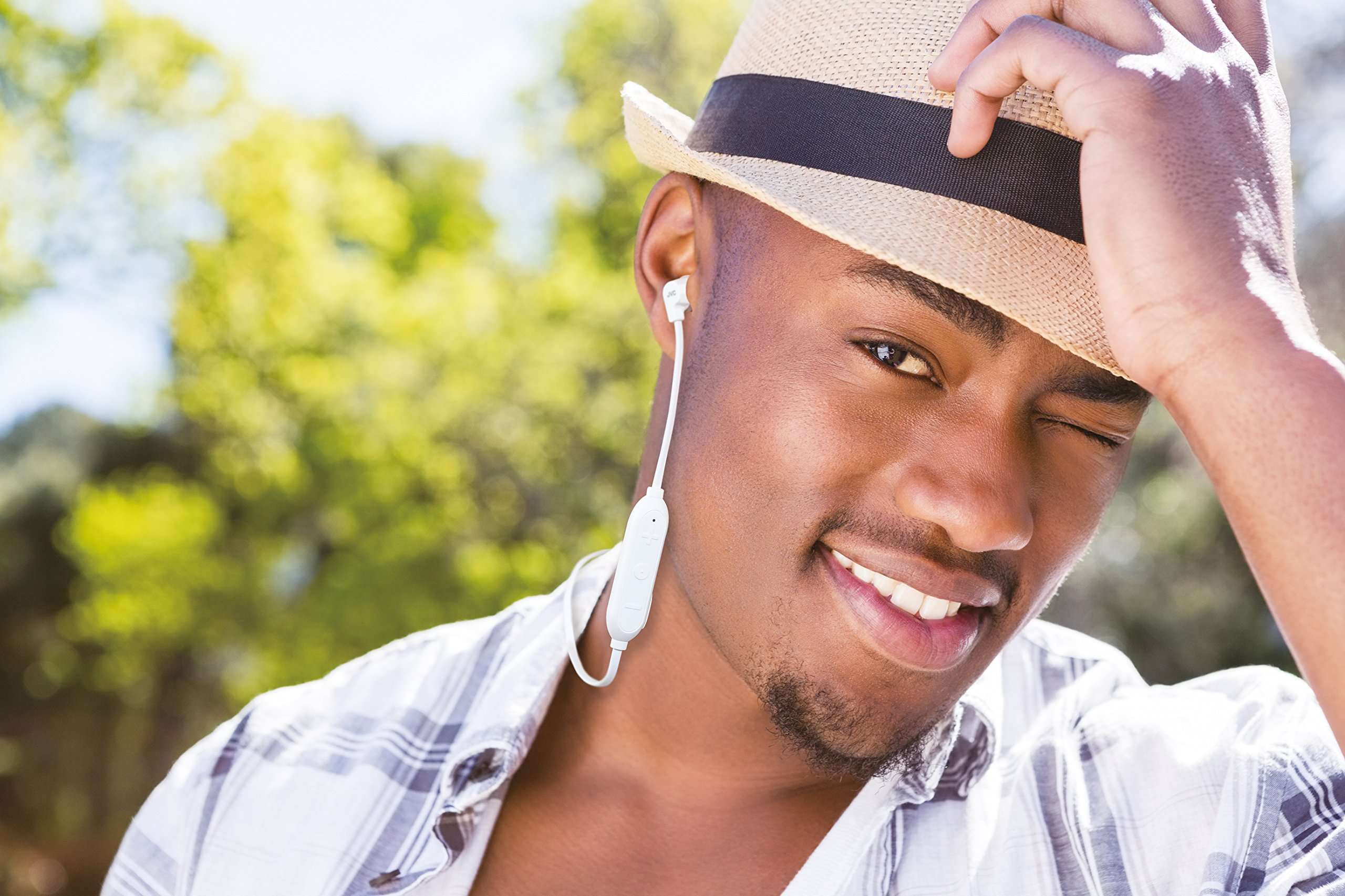 JVC HAFX21BT Powerful Sound Wireless Bluetooth in Ear Headphones - White 4