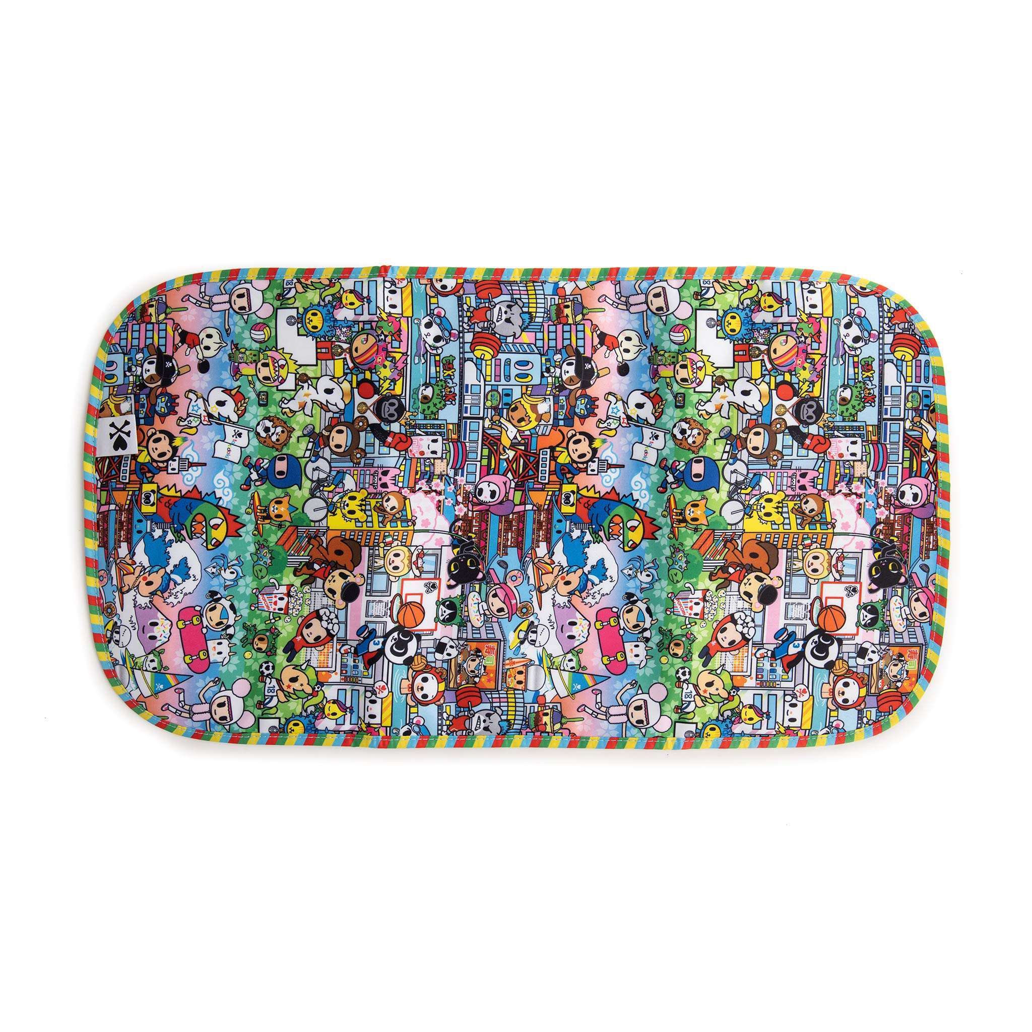 JuJuBe | Lightweight Folding Memory Foam Diaper Changing Pad | Travel-Friendly, Portable, Machine Washable | Tokidoki | Team Toki 1