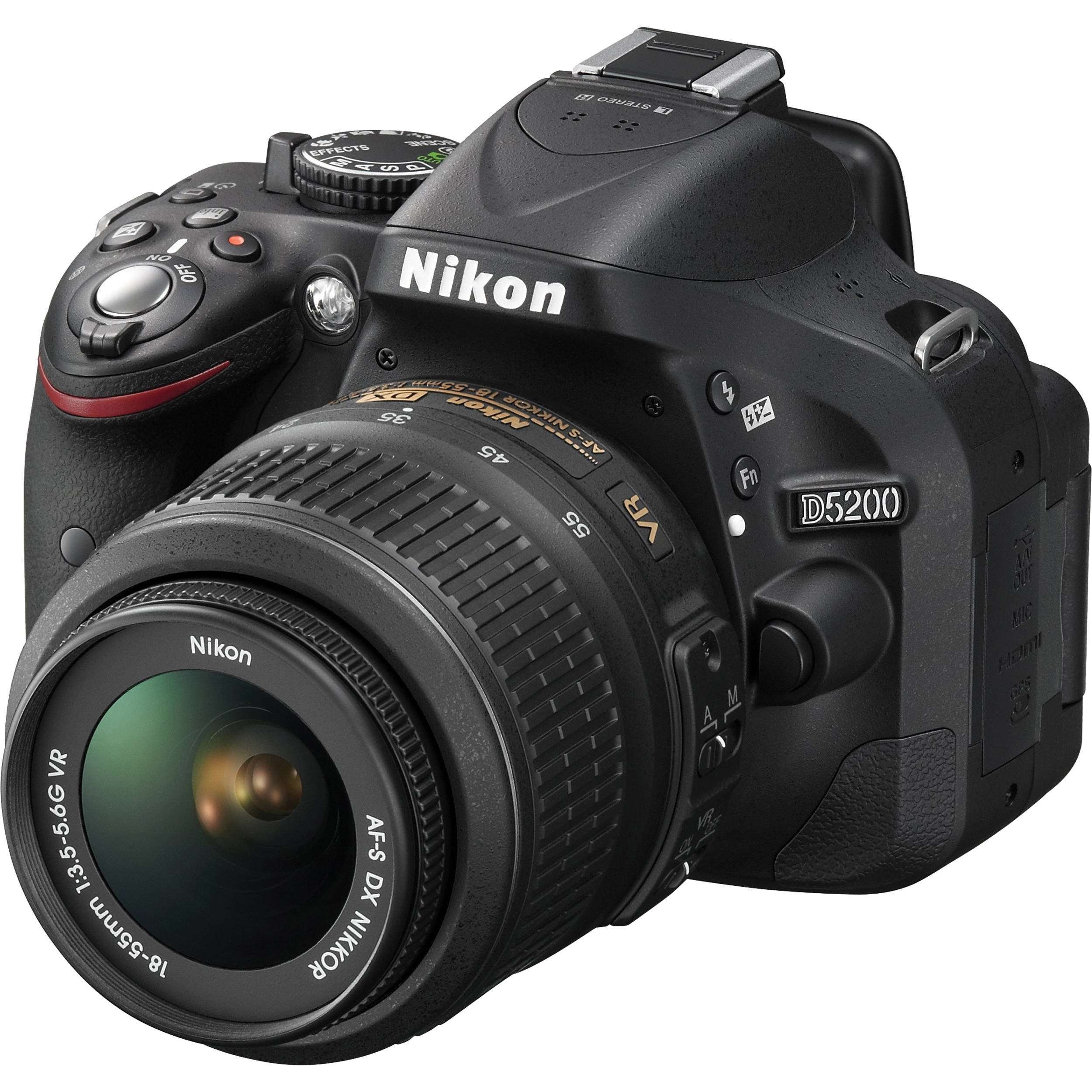Nikon D5200 24.1 MP CMOS Digital SLR with 18-55mm f/3.5-5.6 AF-S DX VR NIKKOR Zoom Lens (Black) (Discontinued by Manufacturer) 3