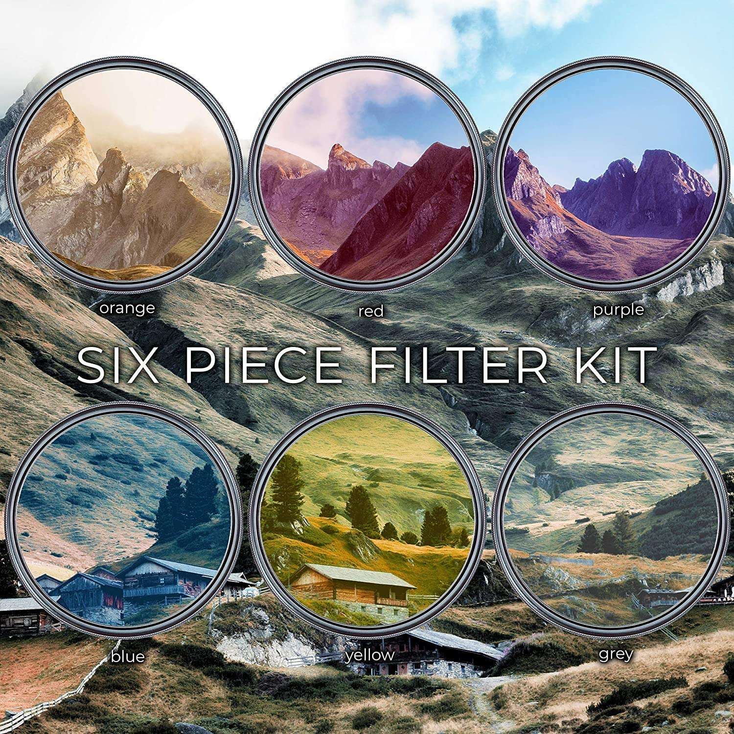 Ultimaxx 58MM Complete Lens Filter Accessory Kit for Lenses with 58MM Filter Size Designed Specifically for: Canon EOS 90D, 80D, 77D, 70D, Rebel T7, T7i, T6i, T6,T5i, T5, T4i, SL3, SL2, SL1 and More 3