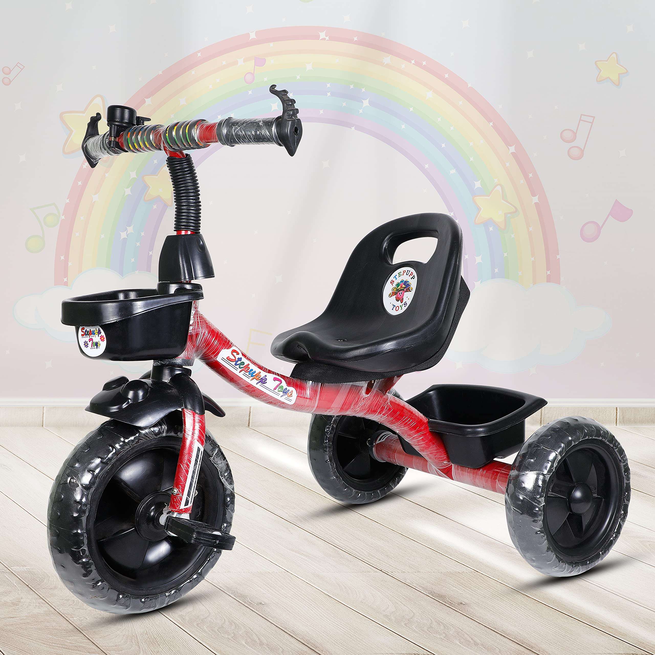 Stepupp Tricycle for Kids Green Colour with Basket Baby Tricycle for Baby boy or Baby Girl Kids trikes or Toddler Tricycle for 1,2,3,4 Years Kids 1