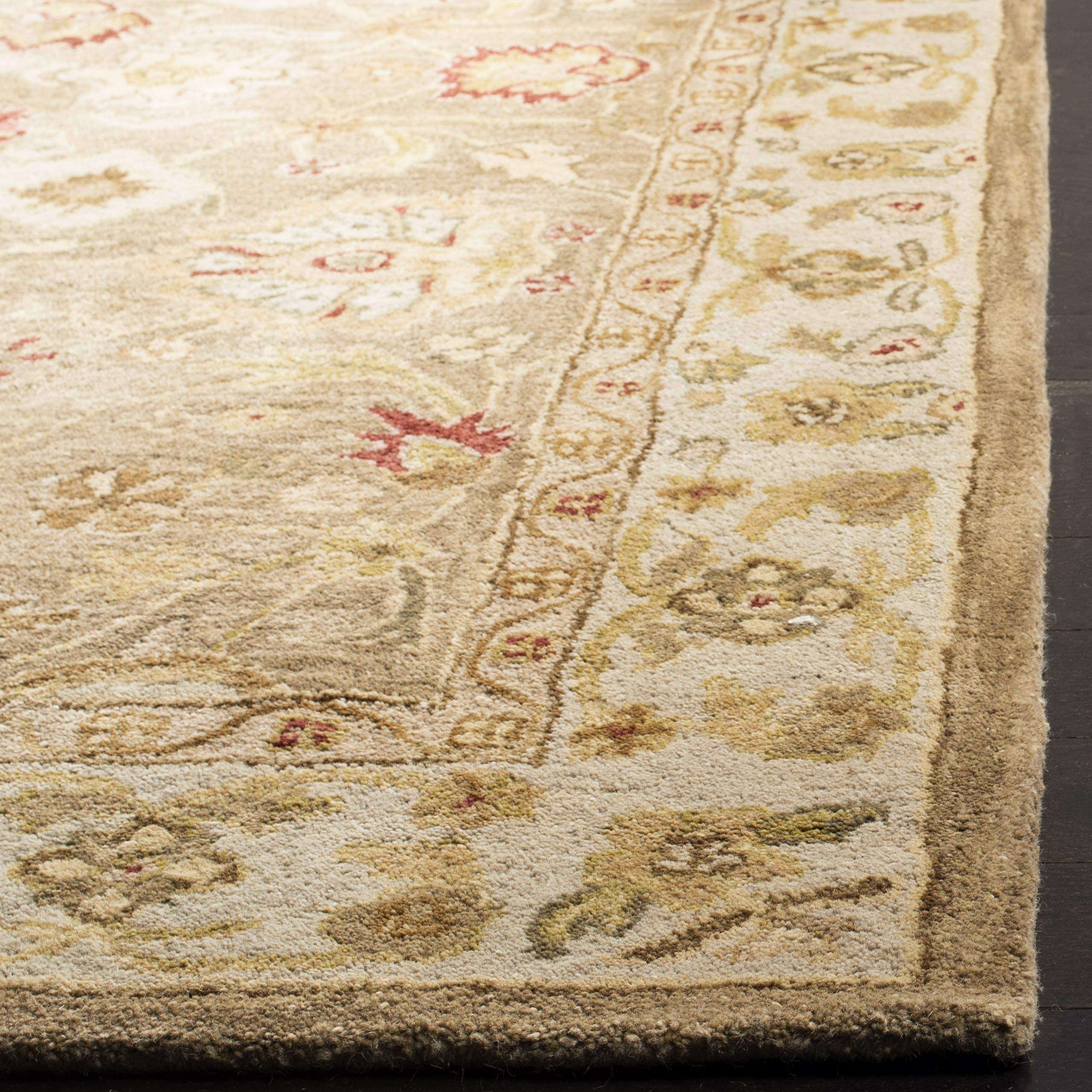 SAFAVIEH Antiquity Collection 2' x 3' Brown / Beige AT822B Handmade Traditional Oriental Premium Wool Accent Rug 2