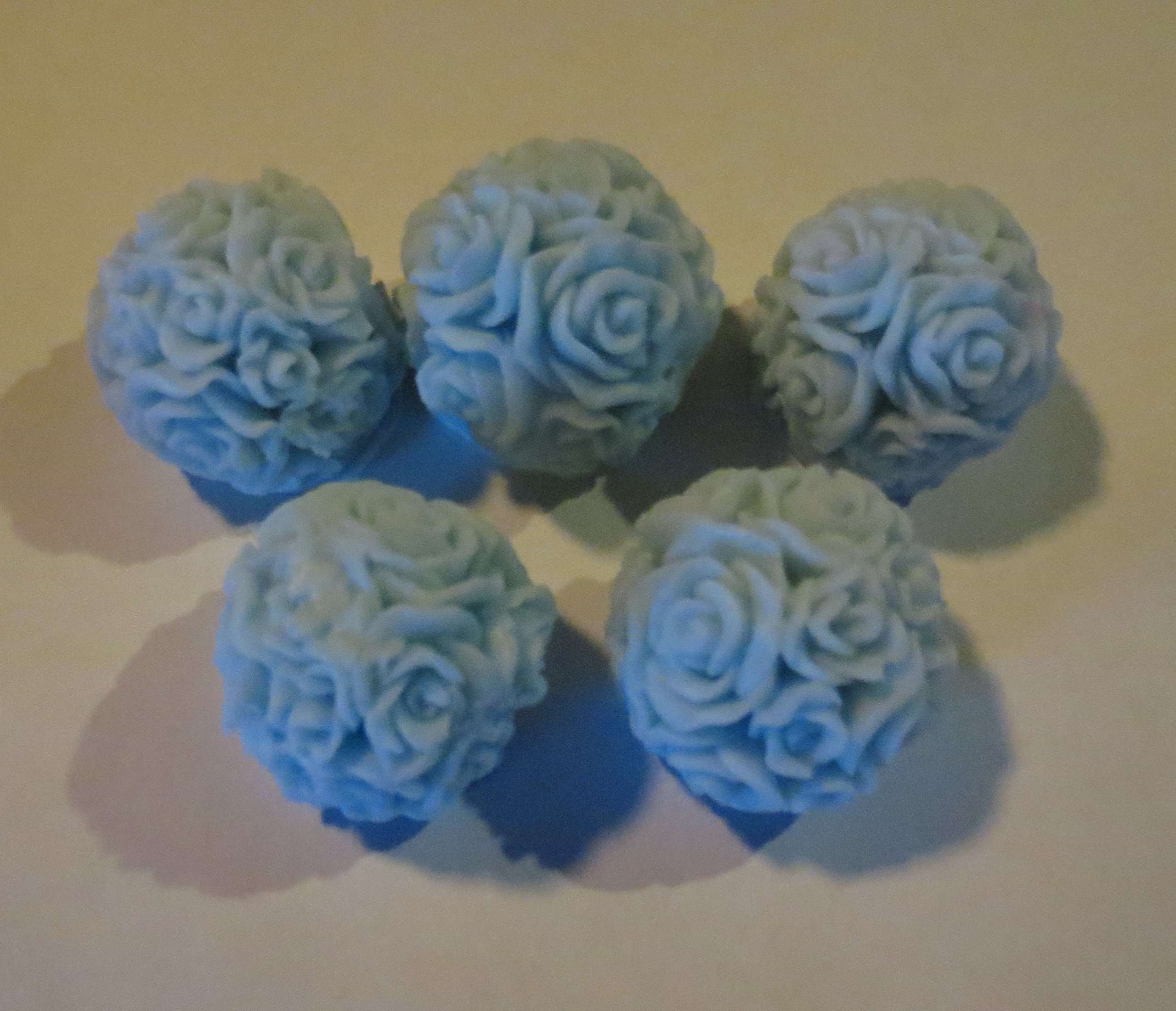 Flower Balls Soap Set 5 Per Package (blue) 1