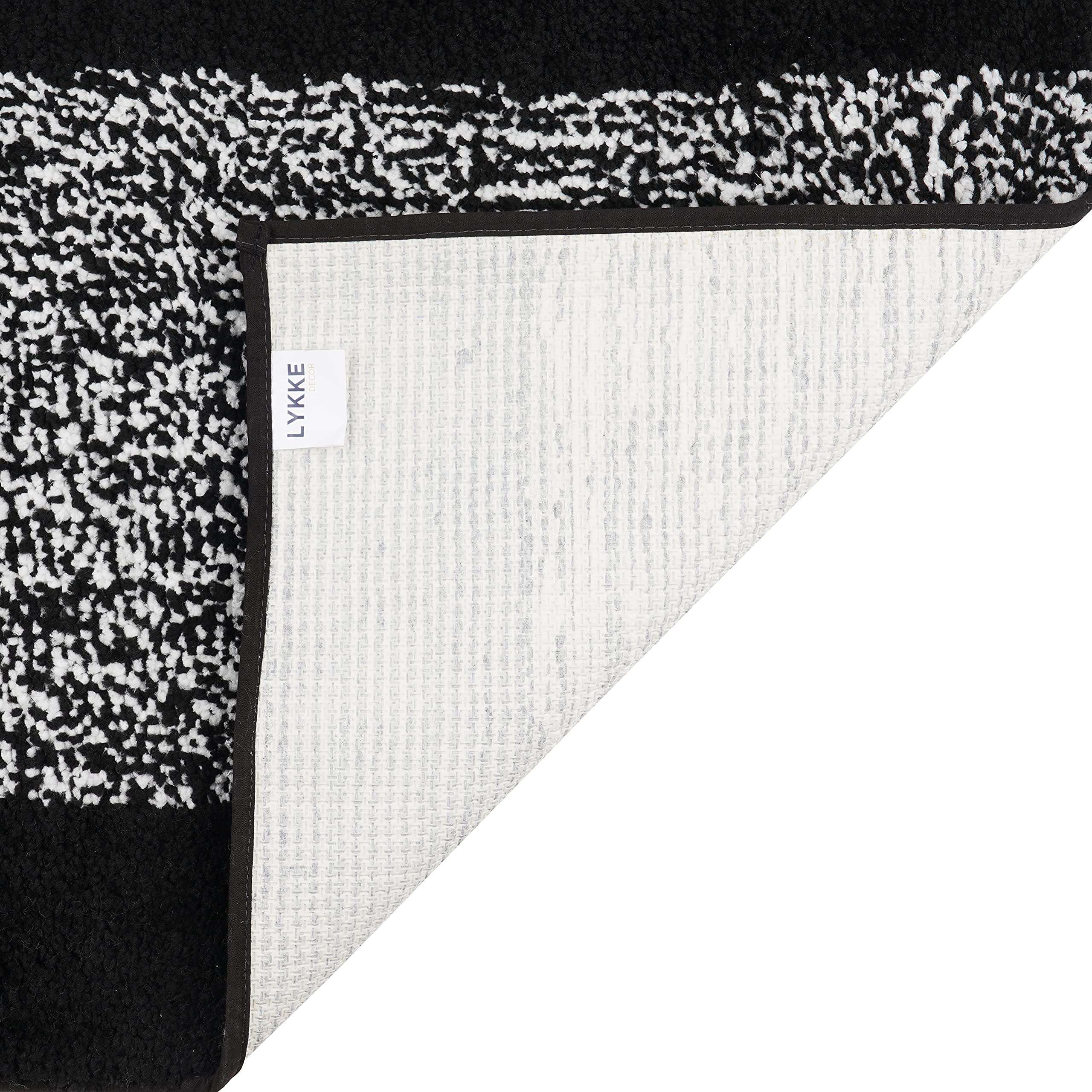 Lykke Decor Anti-Slip Bath Mat Microfiber Soft, Size 50 x 75 cm - Bathroom Rugs - Suitable for Kitchen, Bedroom and Bathroom, Dry Fast Water Absorbent & Machine-Washable - Set of 1 3