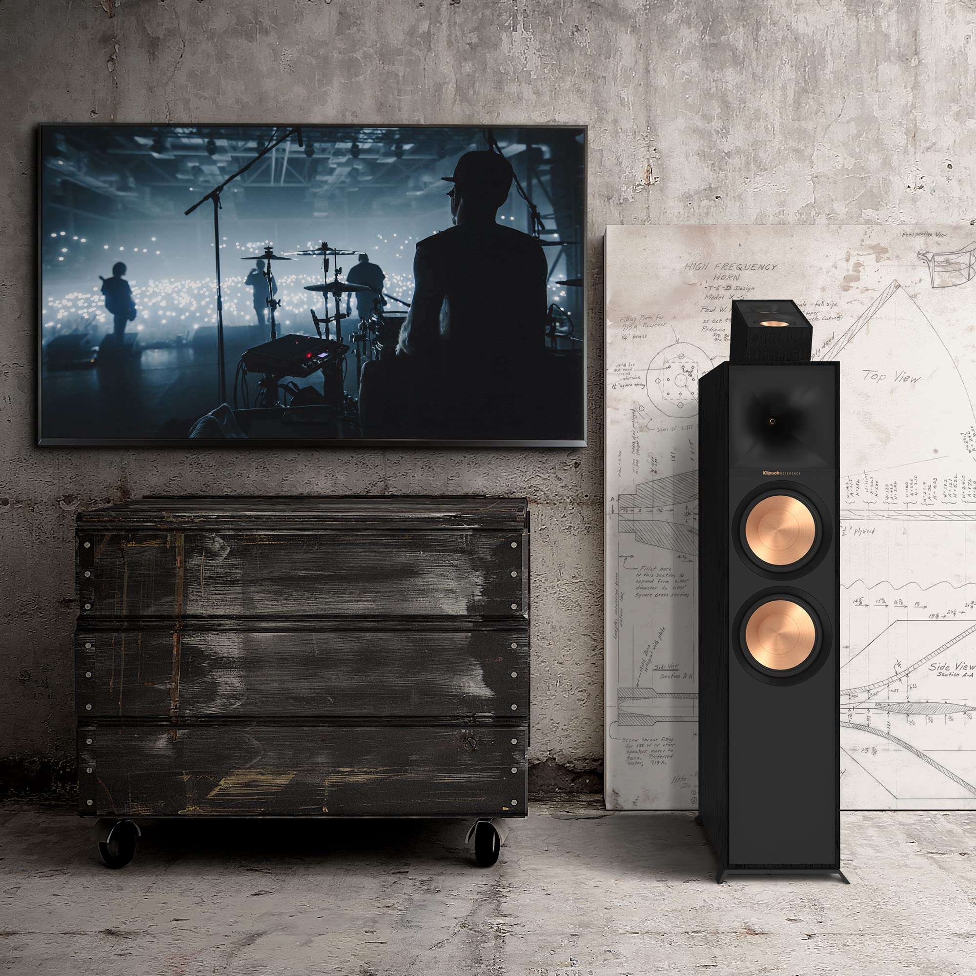 klipsch Reference Next-Generation R-800F Horn-Loaded Floorstanding Speaker for Best-in-Class Home Theater 4