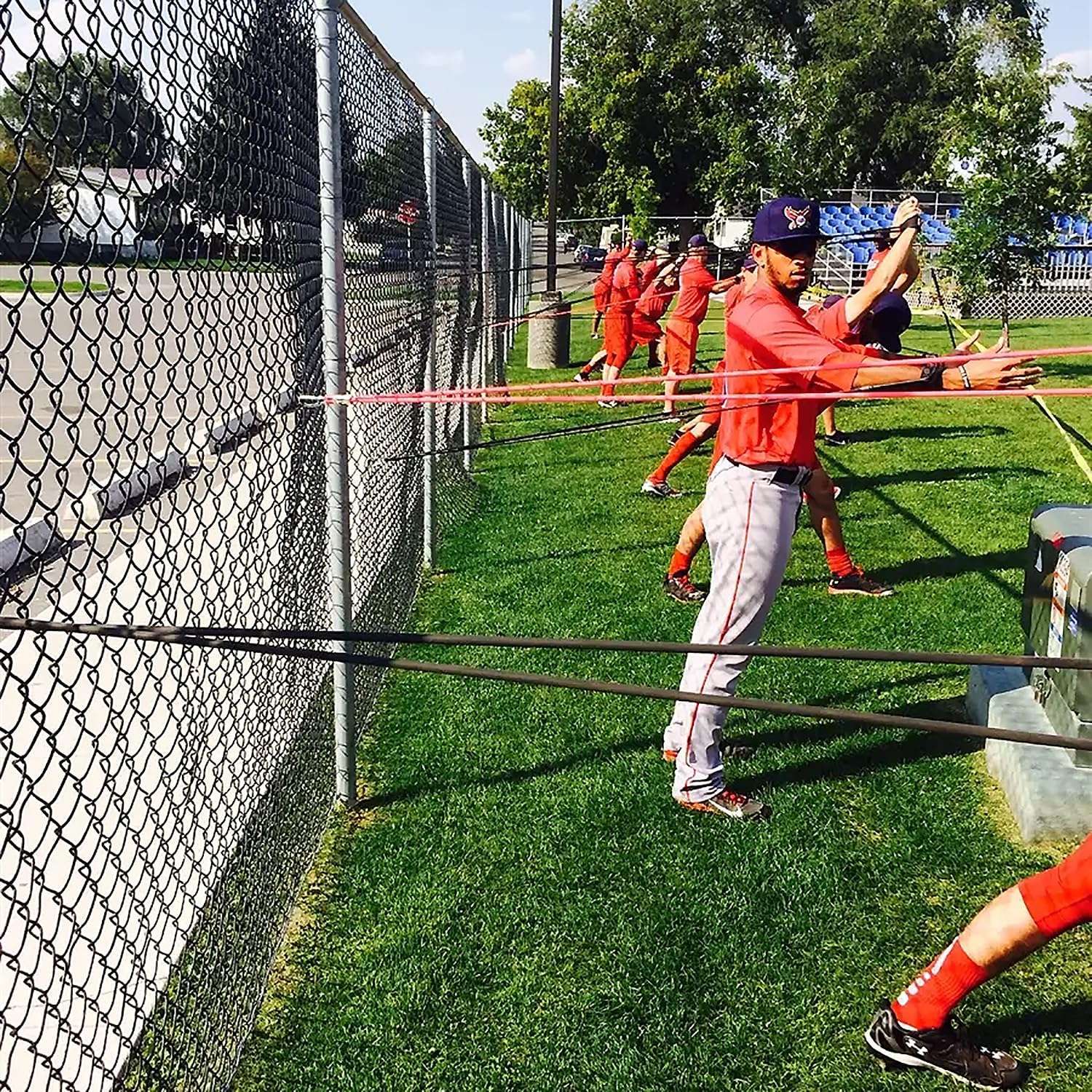 ZZHXSM Baseball Training Band Sports Resistance Band Arm Strength Training Softball Baseball Pitching Training Equipment for Teens Adults (30 lbs, Black) 5