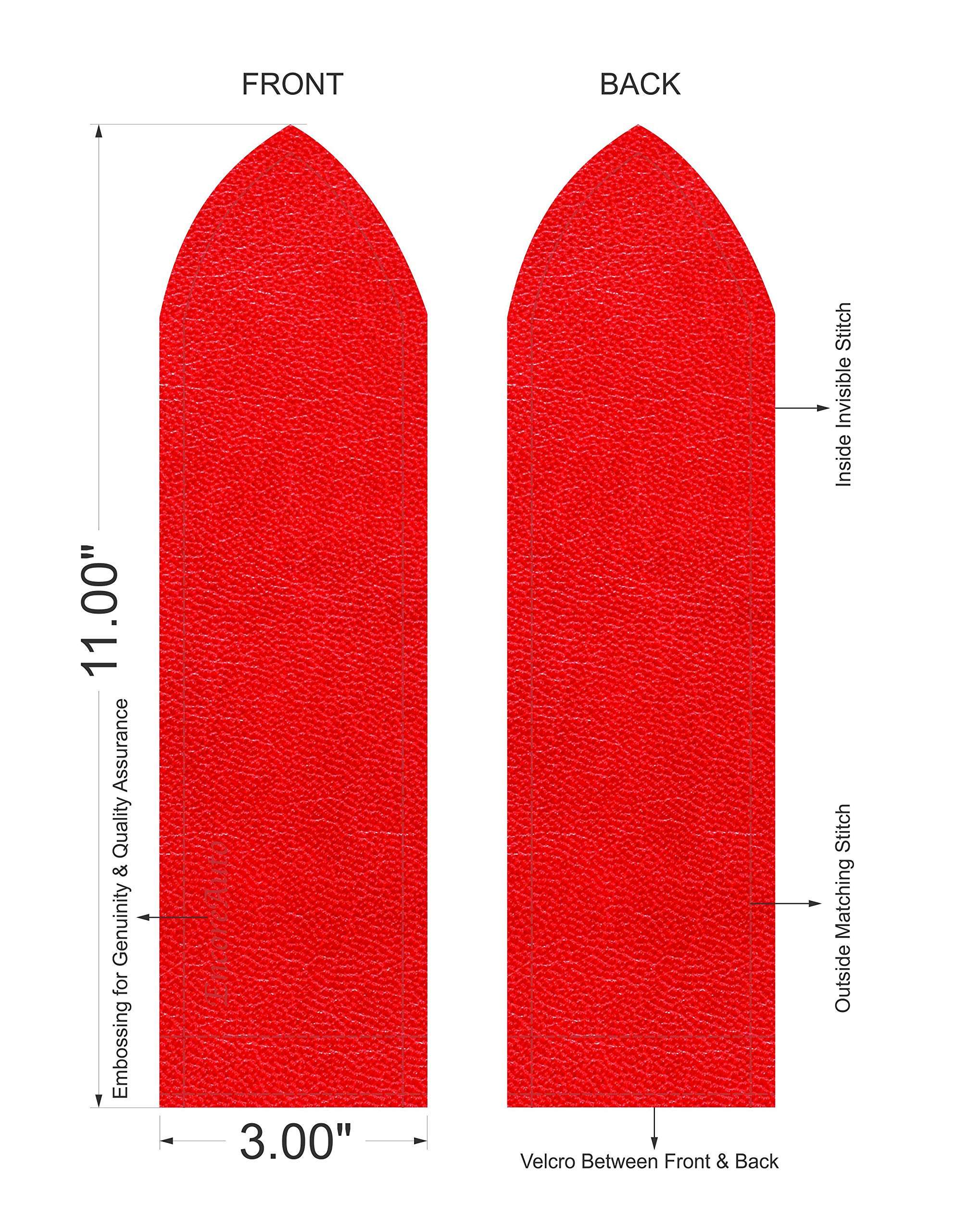 EncoreAuto Golden Car Flag Rod with Bracket and Cover (Red) for All Car Models/Judgement Rod/Corner Rod 2