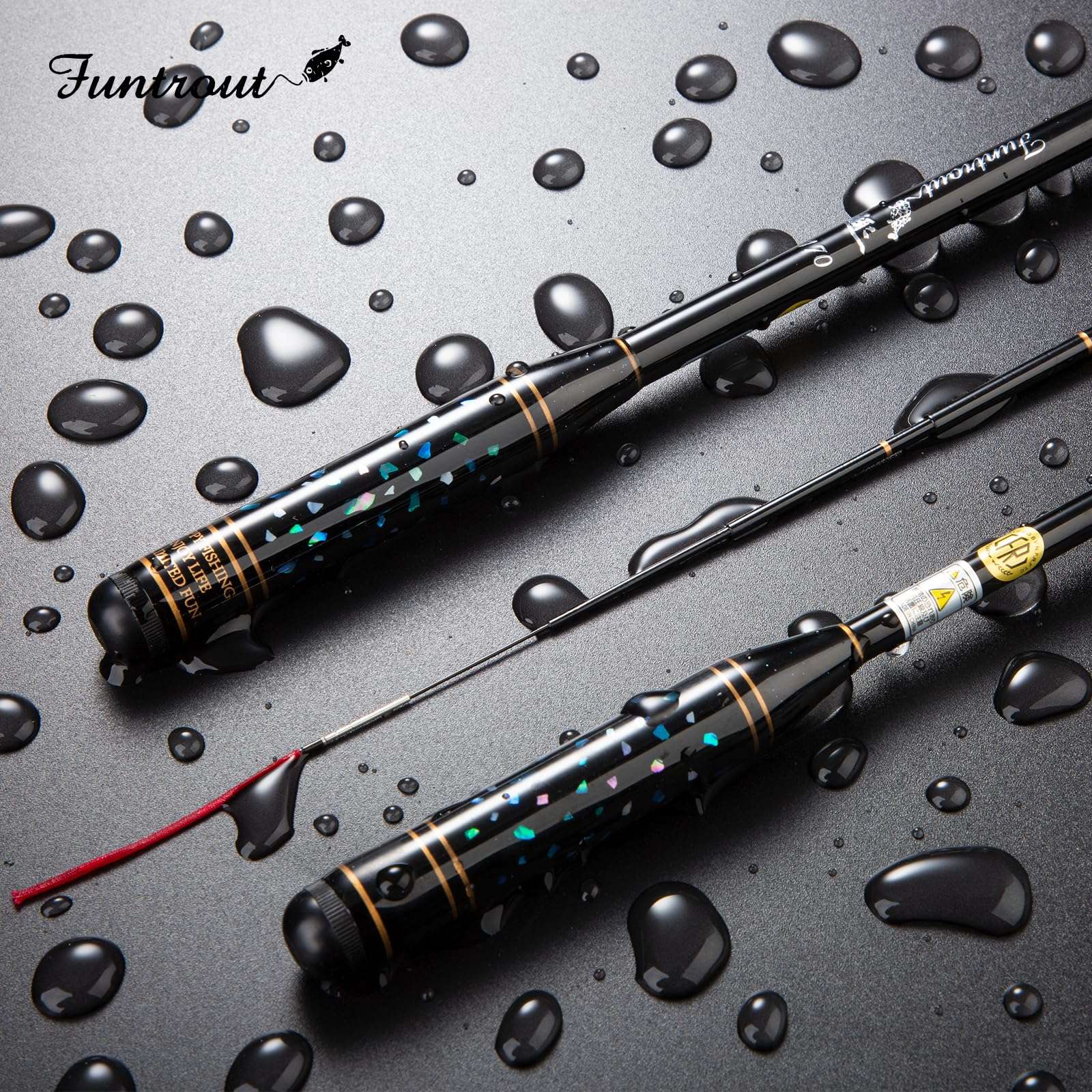 SeaQuest Funtiout 150CM Pocket Sized Telescopic Fishing Rod qu Funtiout 150 4