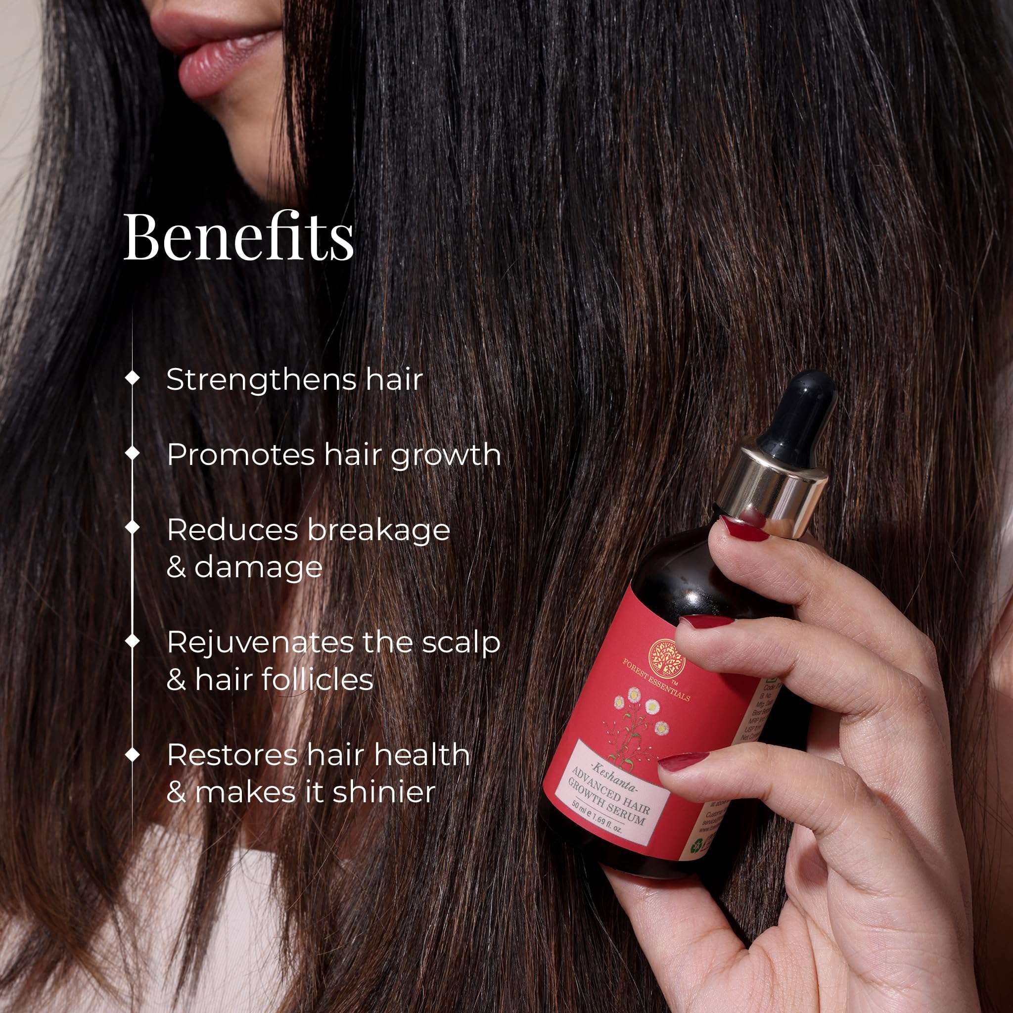 Forest Essentials Keshanta Advanced Hair Growth Serum | With Redensyl & AnaGain | Ayurvedic Hair Loss Treatment | Natural Hair Growth Oil | Scalp Serum for Hair Growth 3