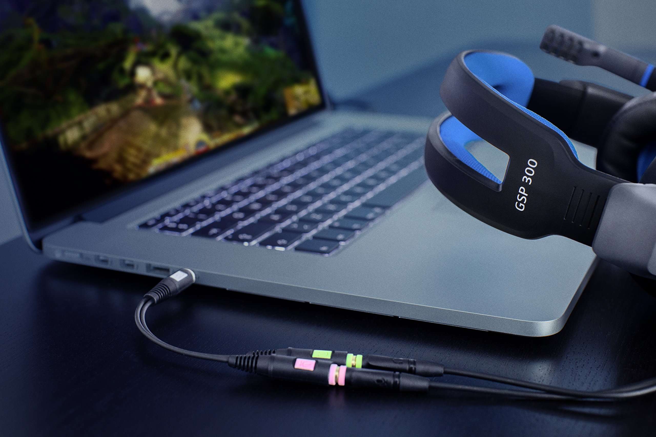 Sennheiser GSX 1200 PRO Gaming Audio Amplifier - Black/Red & PCV 05 Combo Audio Adapter for PC Gaming Headsets - Black 6