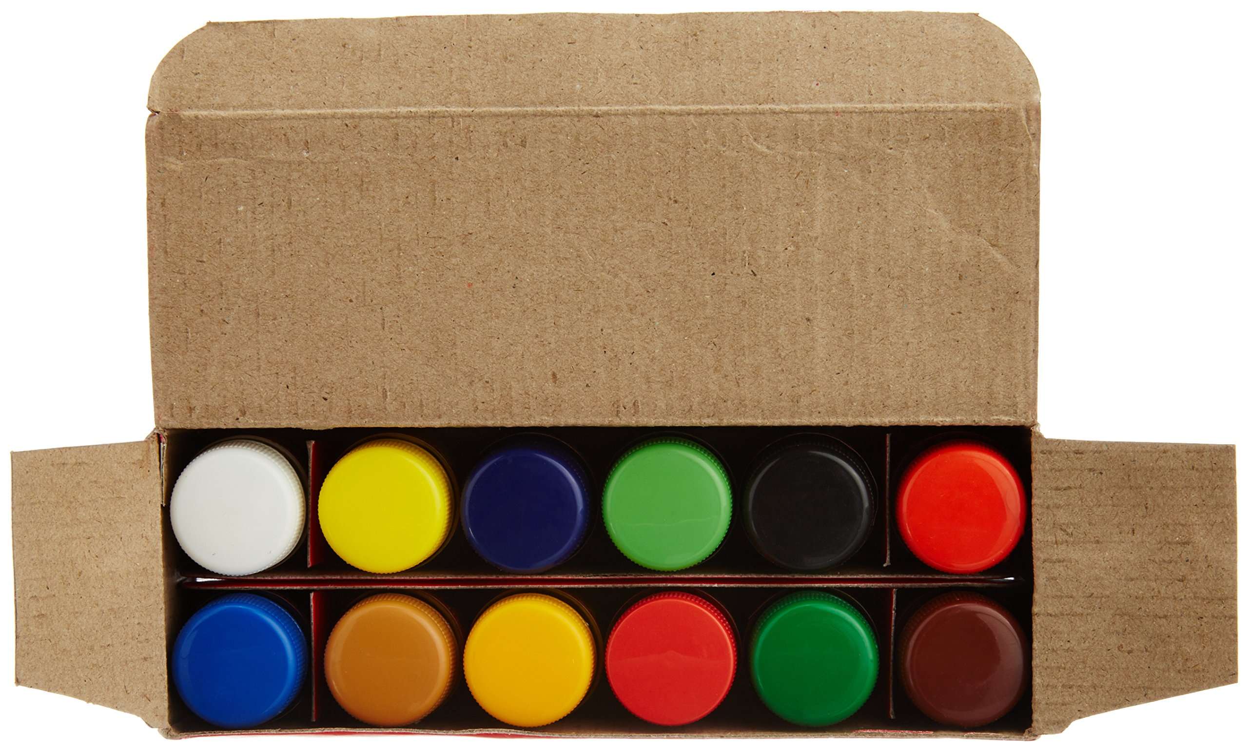 Faber-Castell Paint Brush Set - Round, Pack of 7 (Navy Blue) & Faber-Castell Poster Color Tin Box - Pack of 12 (Assorted) 6