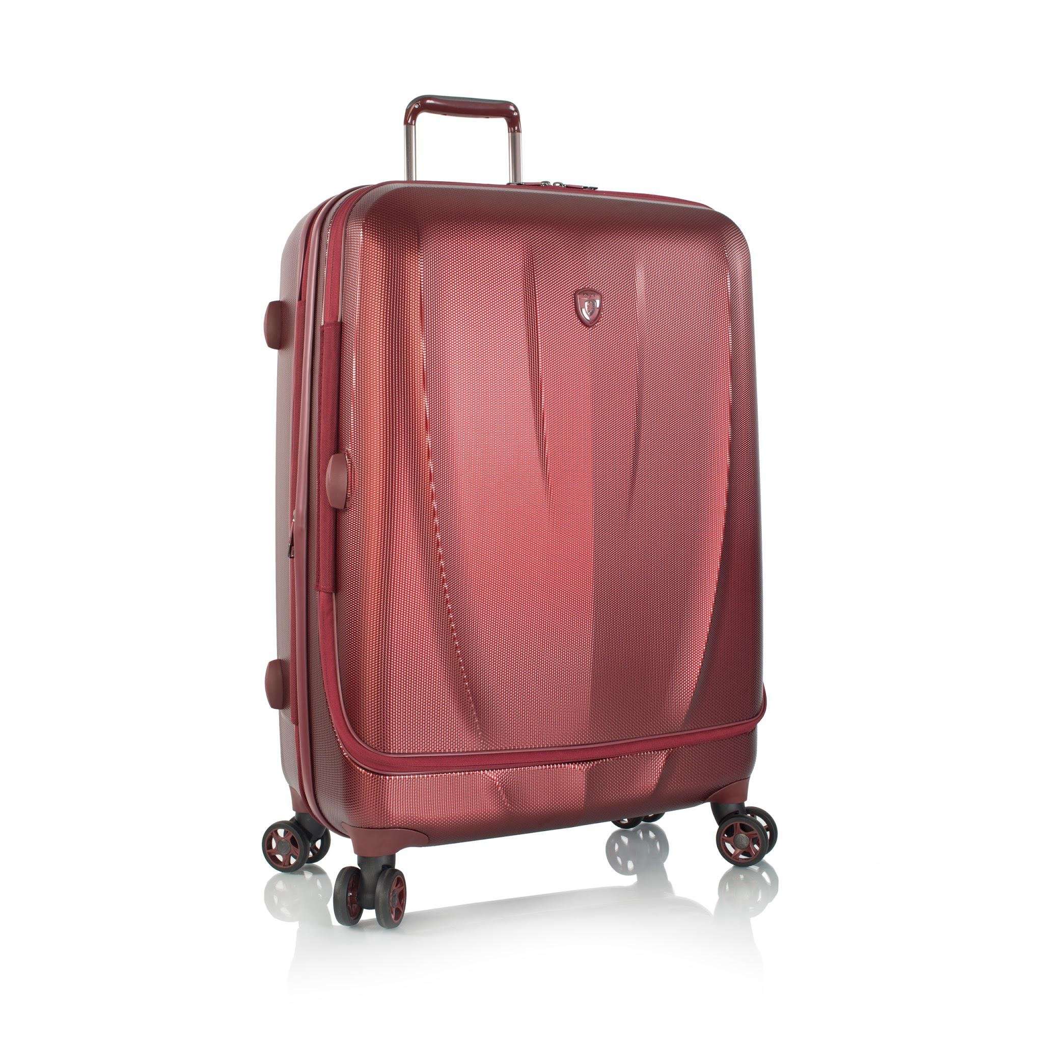 HEYS VANTAGE Burgundy Color Polycarbonate Material Hard 30" Large Size Trolley 1