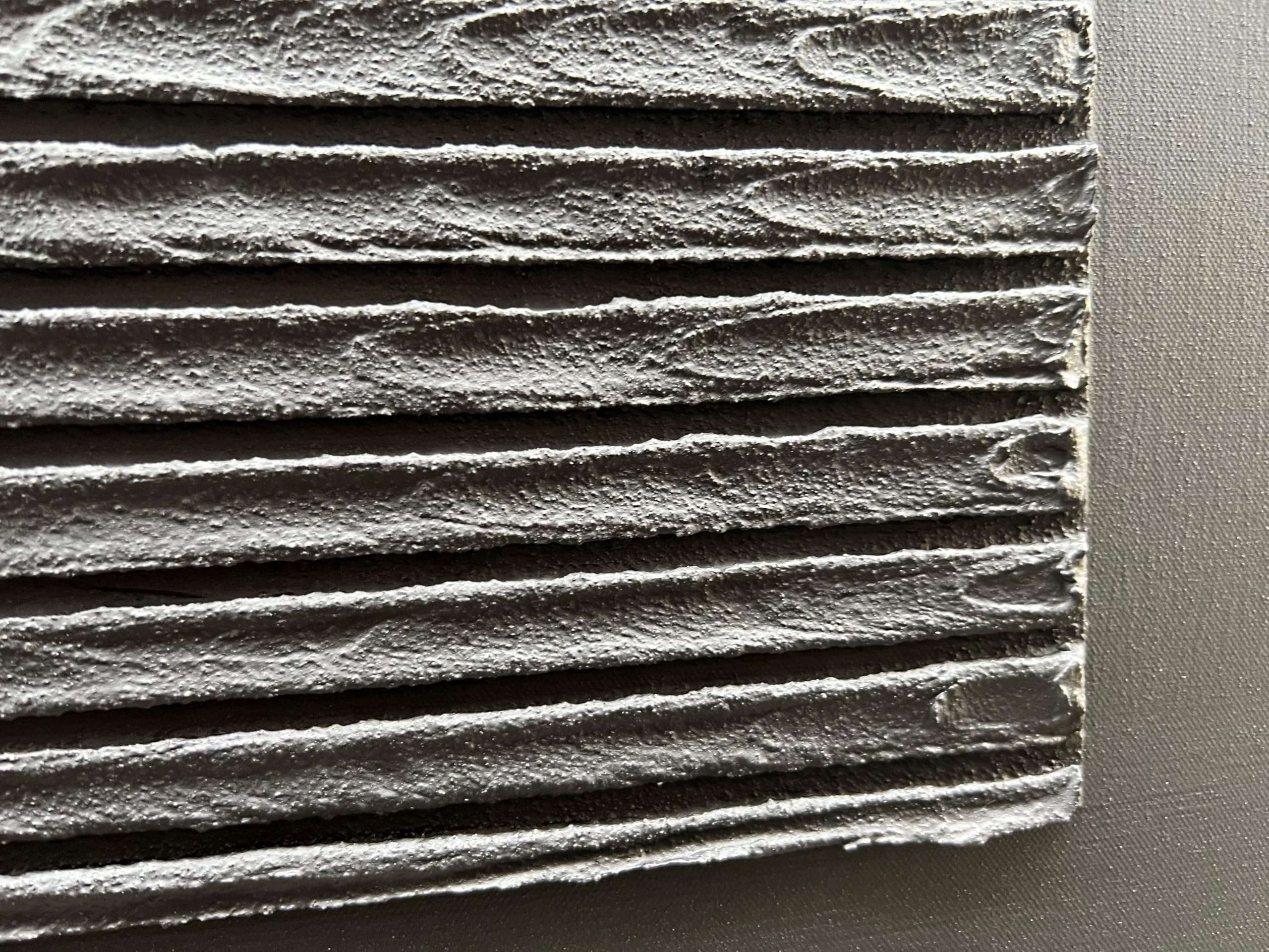 Epicler art Hand-Painted Black Abstract Wall Decorative Oil Painting Thick Texture Minimalist Art Large Home Wall Decorative Painting 30x60 inches 4