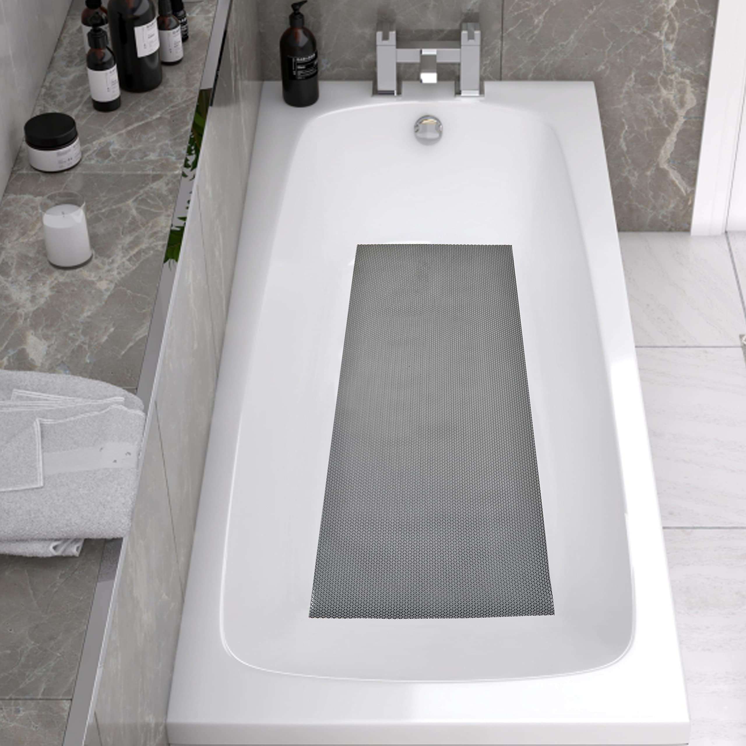 KAIFEI Anti Skid & Multipurpose Rubber Mat/Bathroom Mat/Shower Mat/Carpet/Rugs/Rainmat/Swimming Pool Mat Colour Grey|(2X3 Feet) 4