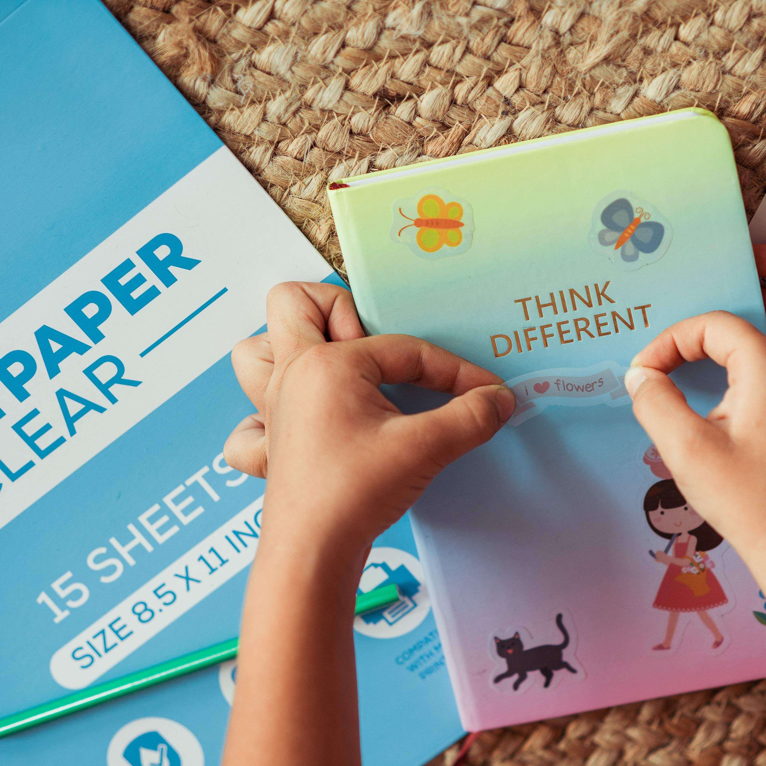 Printable Vinyl Sticker Paper Frosty Clear for Inkjet Printer 15 Sheets Transparent, Decal Paper Tear & Scratch Resistant Quick Ink Dry, Sticker Paper for Making Labels & Crafts 4