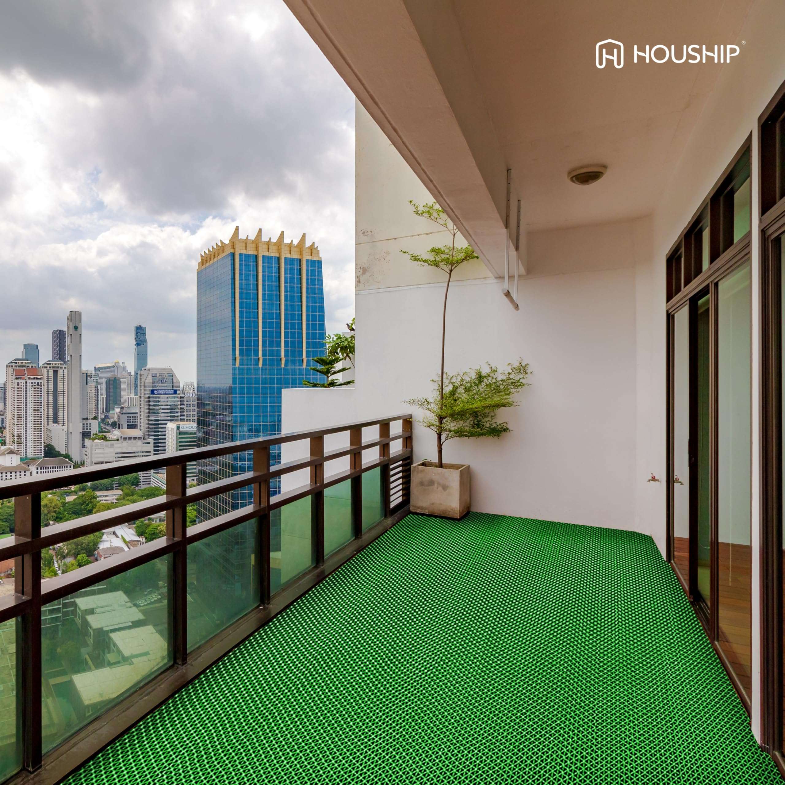 HOUSHIP® Anti Skid Rubber Bathroom Mat 2x3 Feet | Waterproof Non Slip Shower Door Mat | PVC Multipurpose Indoor Outdoor Entrance Floor Rug Export Quality Rain Mat (Green) 5