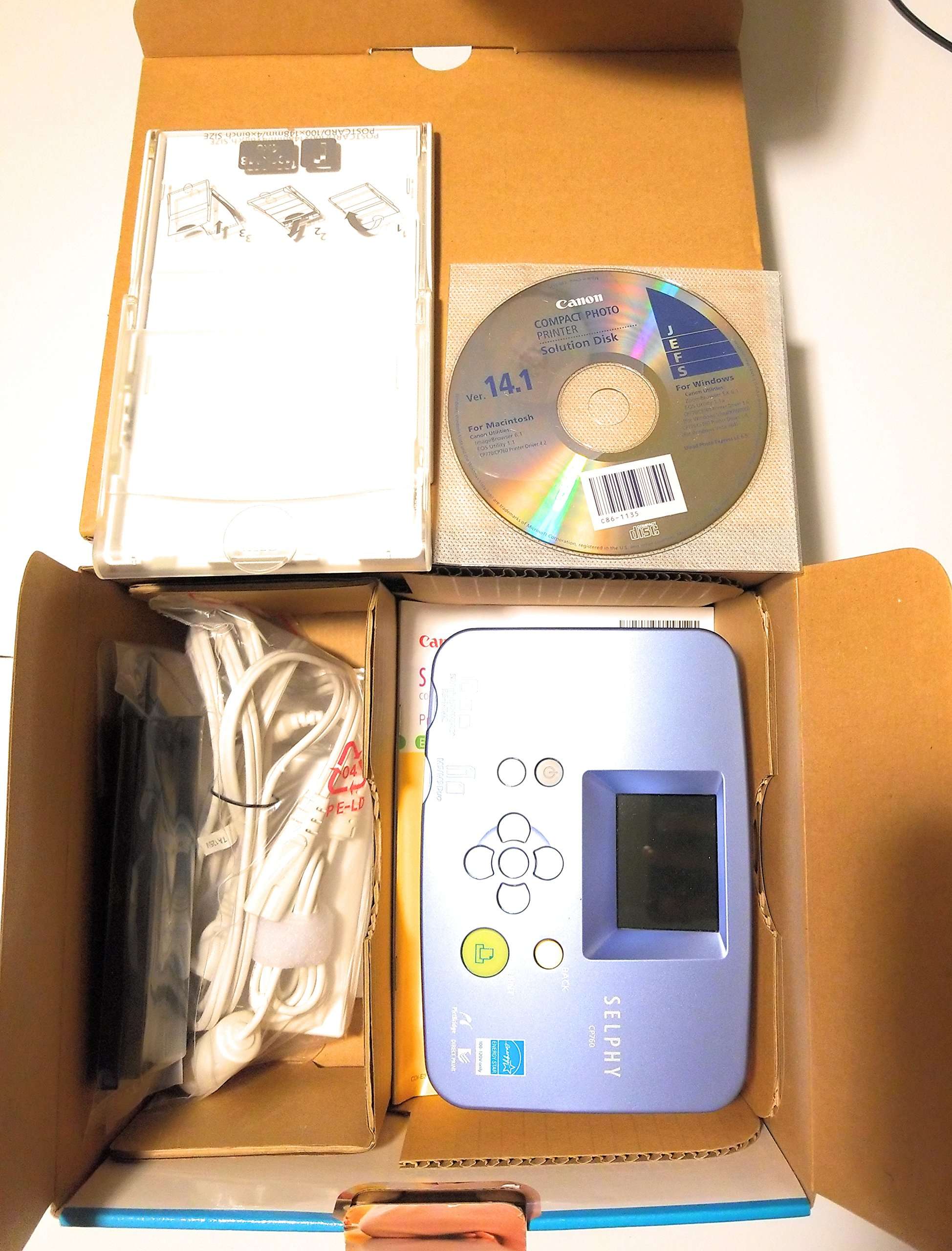 Canon Selphy CP760 Compact Photo Printer (Blue) 4