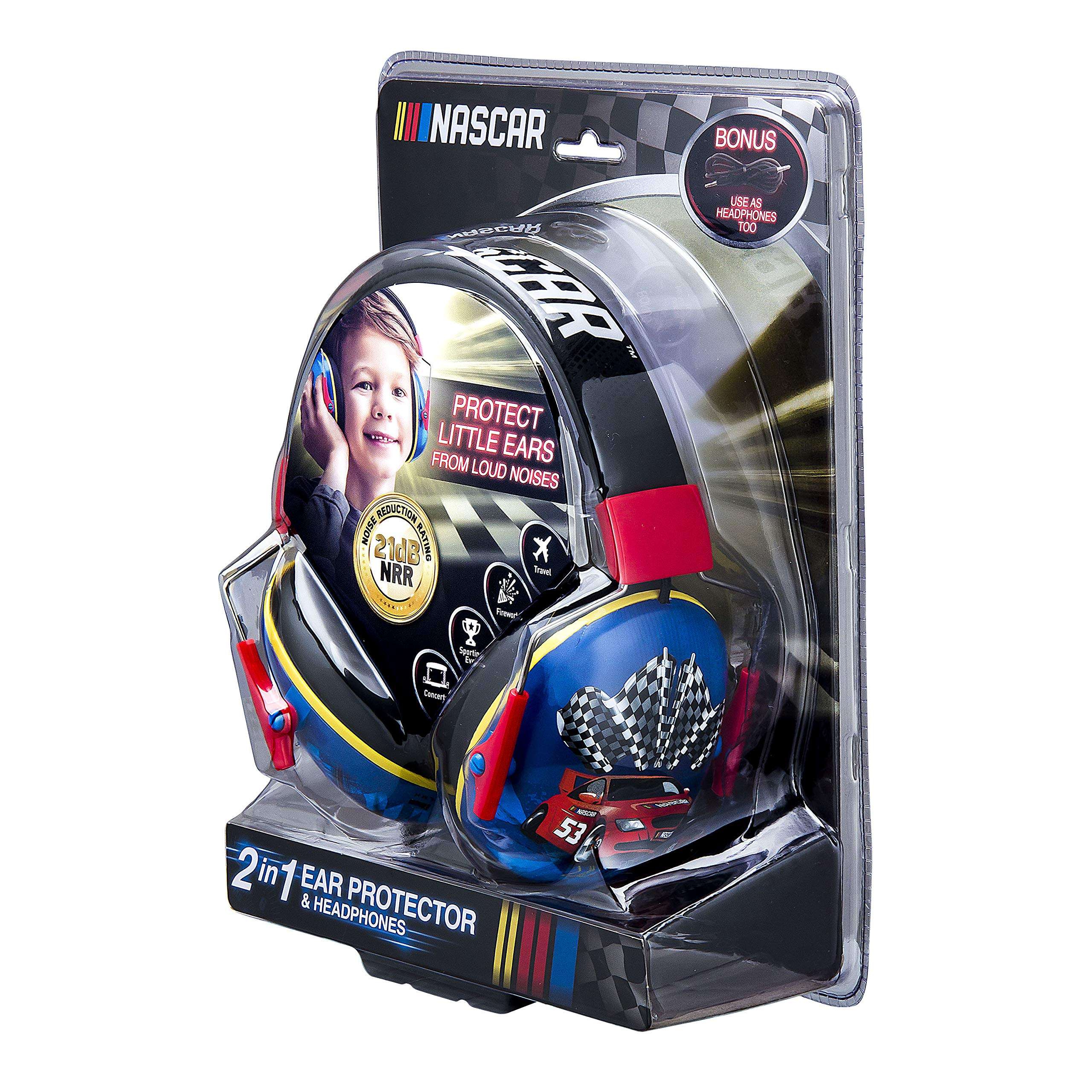 Kids Ear Protectors and Headphones 2 in 1 Noice Reduction and Headphones for Kids Ultra Lightweight (Nascar) 6