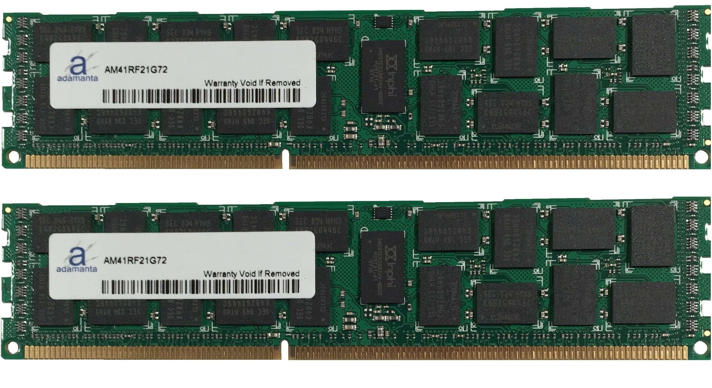 Adamanta 16GB (2x8GB) Server Memory Upgrade for HP Proliant DL980 G7 with Intel Xeon E7 Series CPU DDR3 1333MHz PC3-10600 ECC Registered 2Rx4 CL9 1.35v 36 IC 2