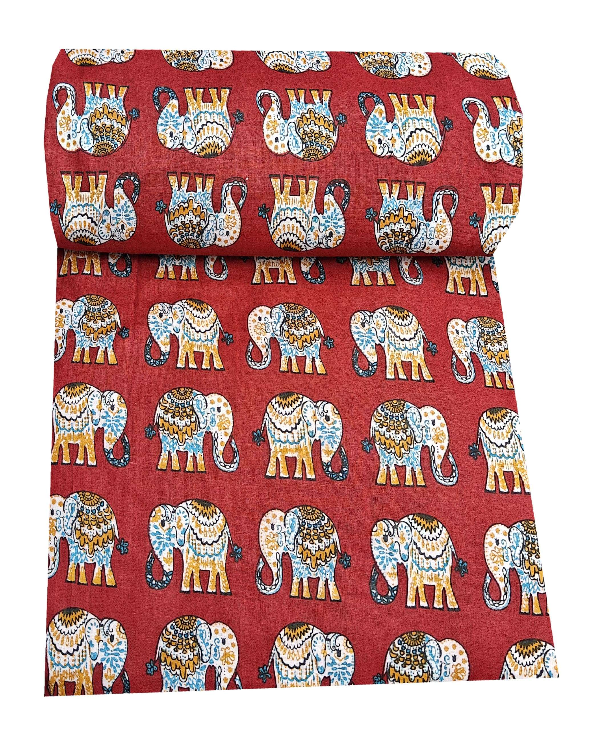 Fashionmart Pure Cotton Unstitched Jaipuri Handmade Digital Printed Fabric Material for Women Kurta/Blouse/Palazzos/Piece Material for Women’s (4 Meter) 3