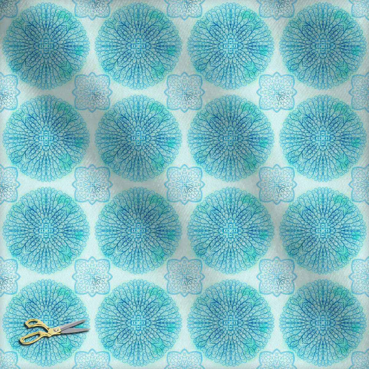 ArtzFolio Ethnic Ornament D5 | Satin Upholstery Fabric by Metre | for Curtains, Cushions, Furnishing, Craft, Dress Material | Width 1.3metre (52inch) | Length 5 metre (200 inch / 508 cms) 4