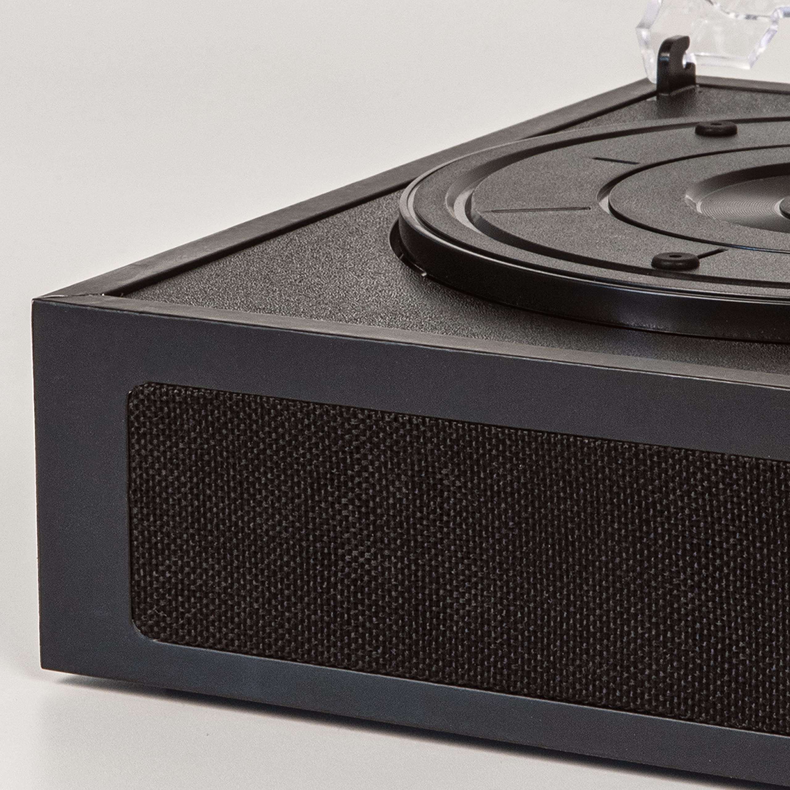 Crosley CR6040A-BK Ryder Vintage Portable Bluetooth 3-Speed Vinyl Record Player Turntable, Black 5