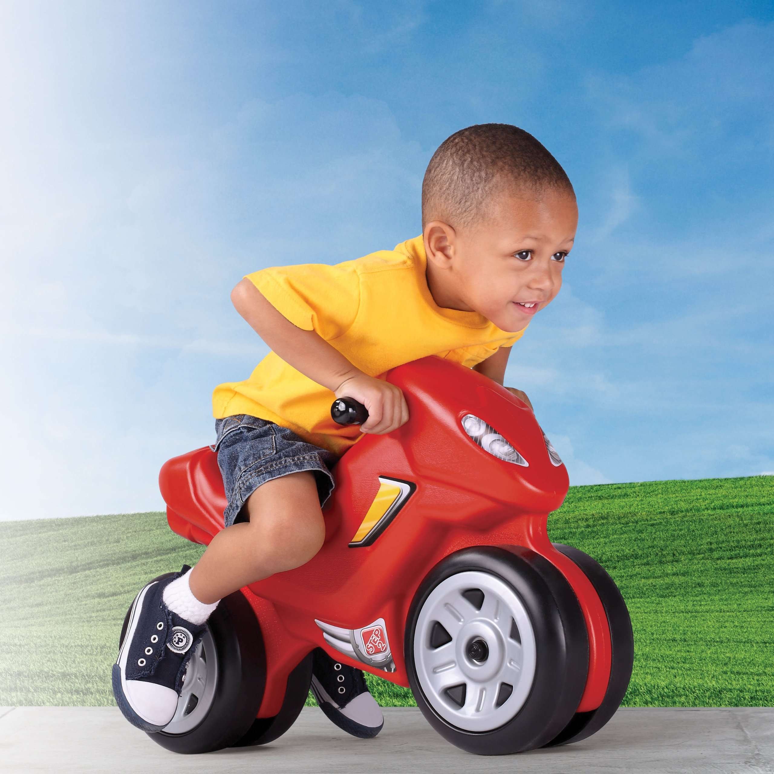 STEP2 Free Wheeling RED Motorcycle 3