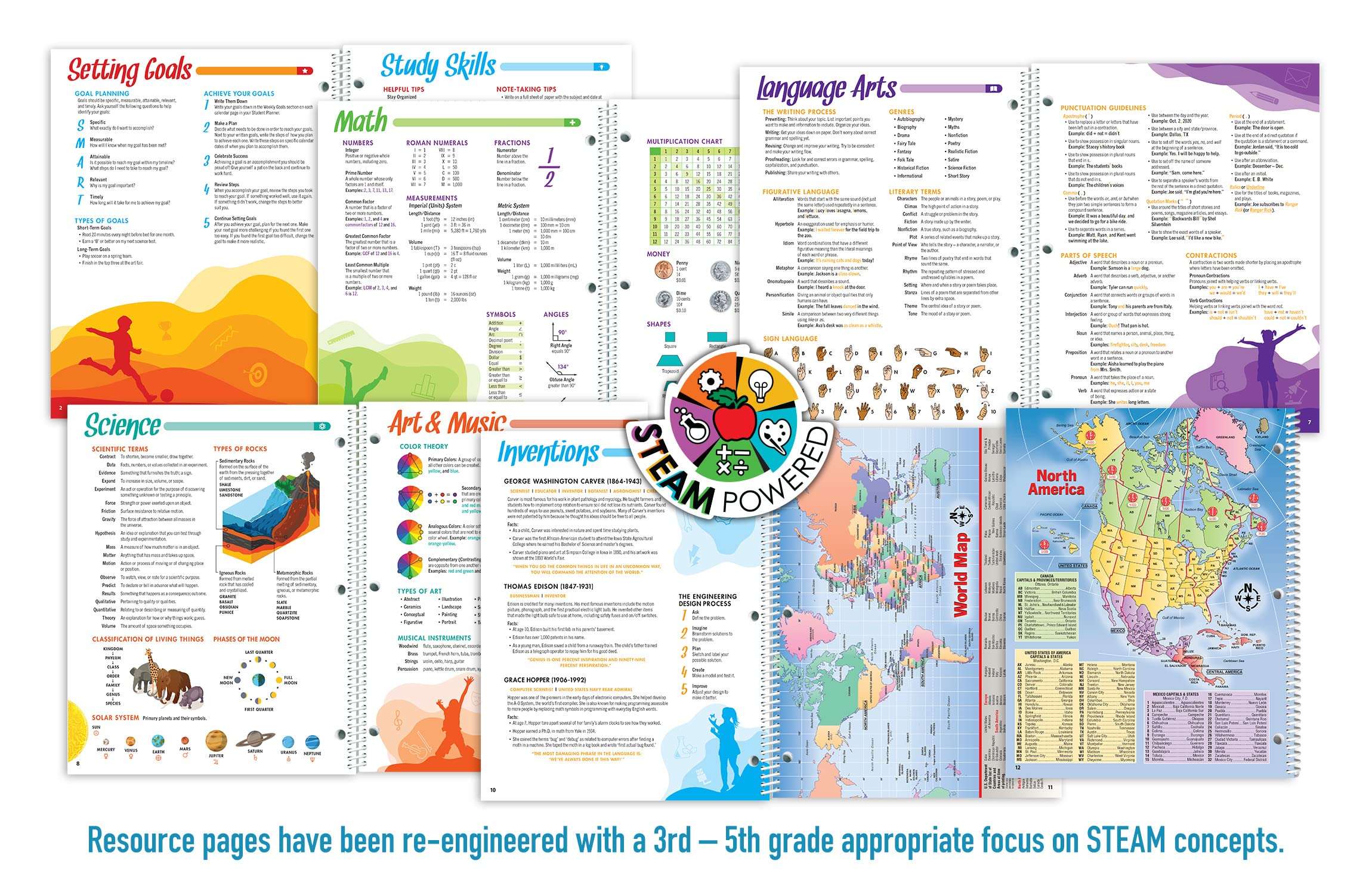Dated Elementary Student Planner for 2022-23 Academic Year, School Mate Brand, 8.5"x11" Weekly Matrix Format 4