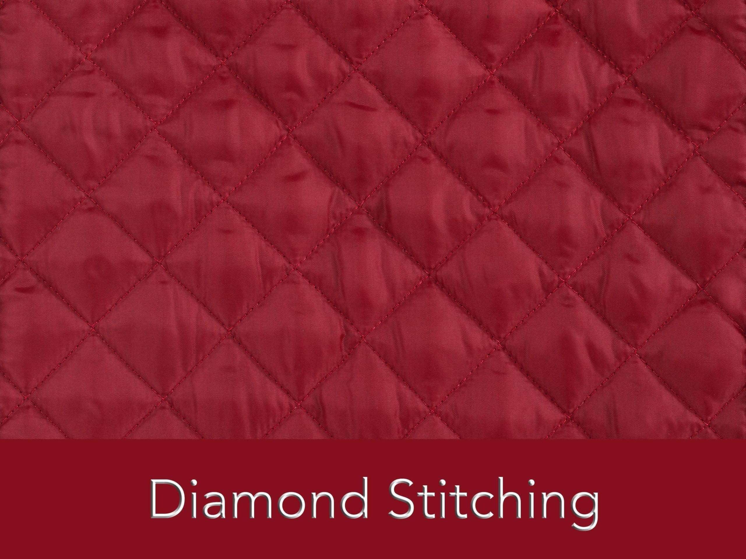 Covermates Keepsakes - Dish Storage - Padded Protection - ID Window - Stain Resistant - Machine Washable - China Storage, Red 6