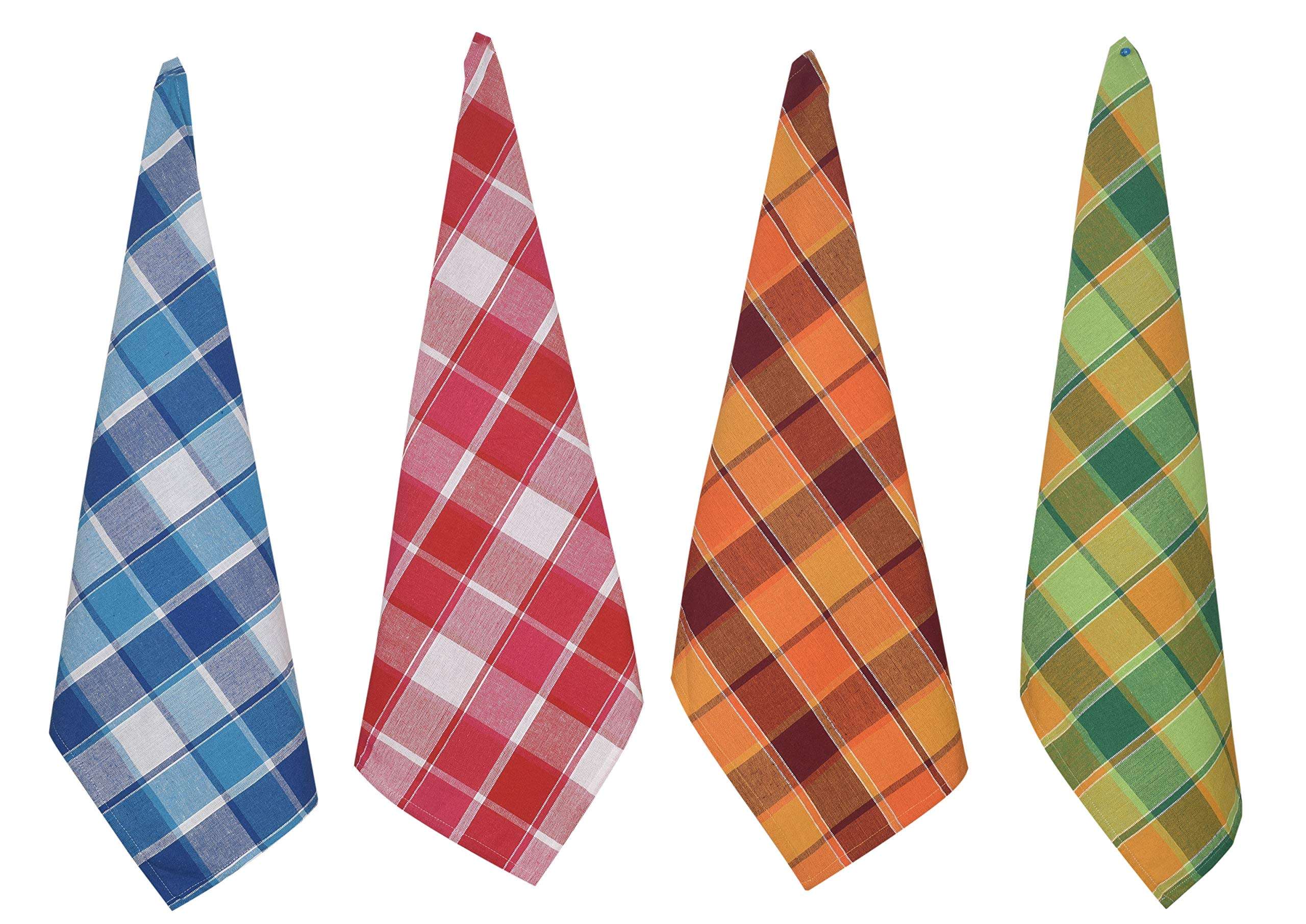 New Ladies Zone Cotton Multi Color Kitchen Towel Set of 4 pc 50 X 70 cm