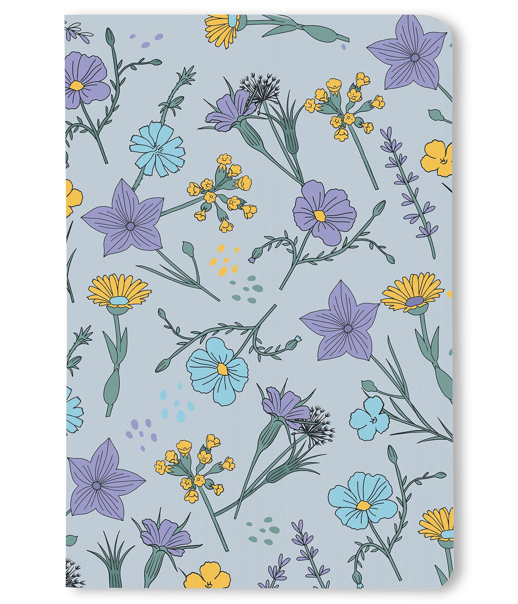 BOUND N FOUND Notebook: 100 GSM, A5, Dot Grid, 160 Pages, Journal Diary (Floral) 1