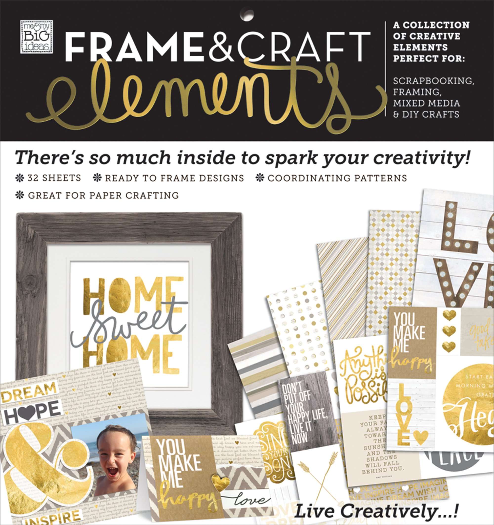 me & my BIG ideas Home Sweet Home Paper Pad, Neutral 1