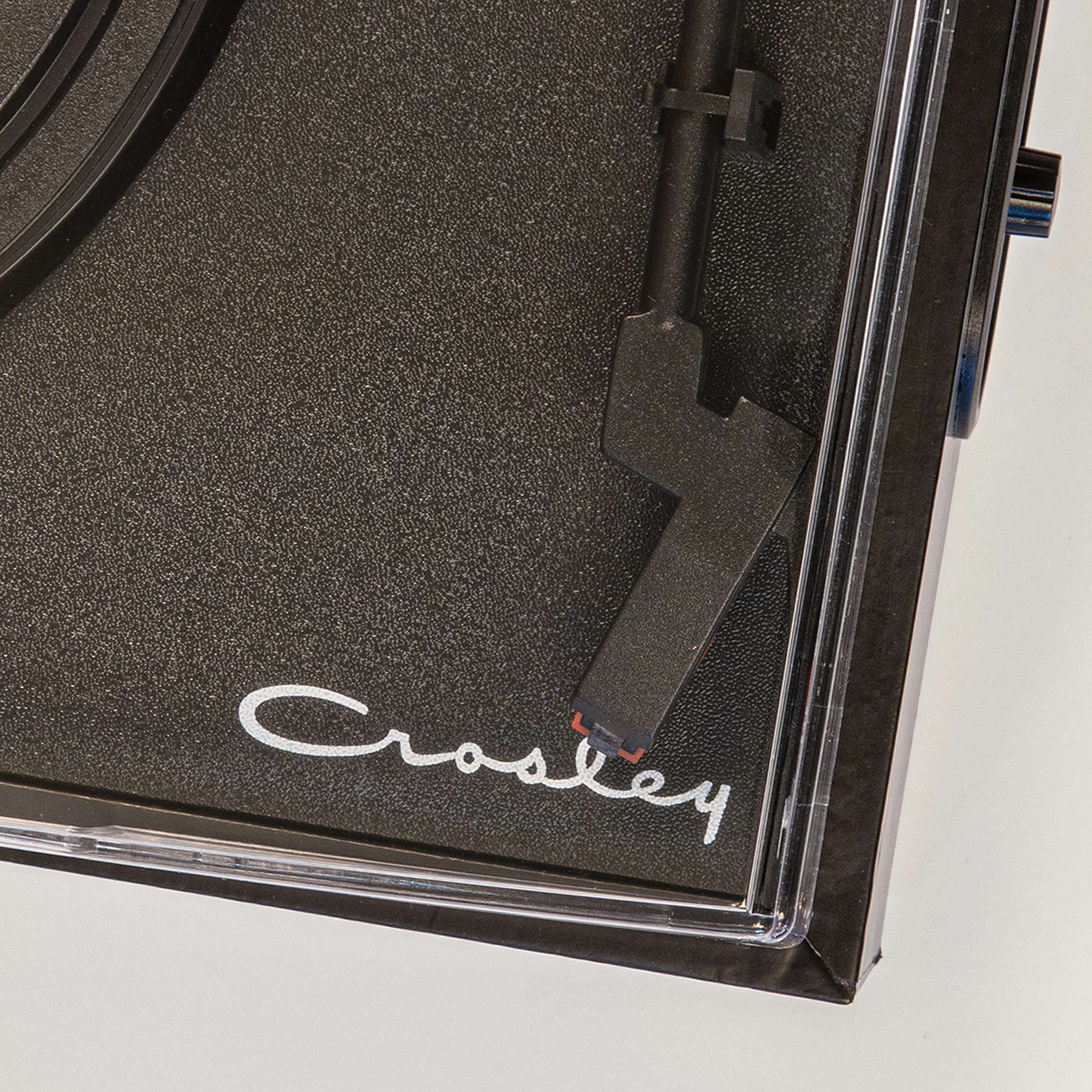 Crosley CR6040A-BK Ryder Vintage Portable Bluetooth 3-Speed Vinyl Record Player Turntable, Black 6