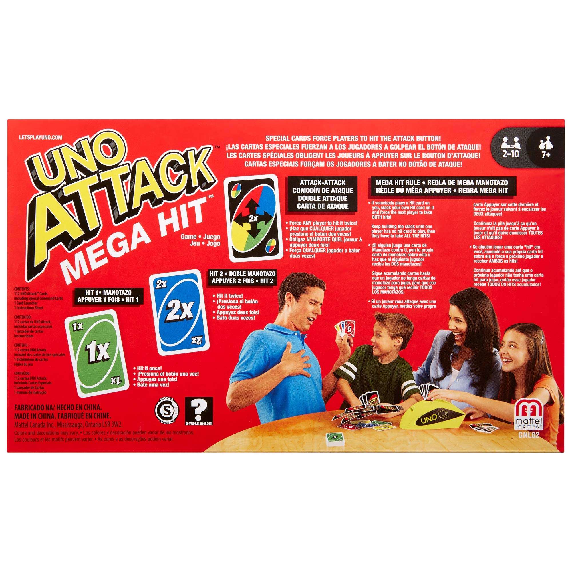 Mattel Games UNO Attack Mega Hit Card Game with Card Shooter, Great for Kid, Adult or Family Game Night, 7 Years and Older 6