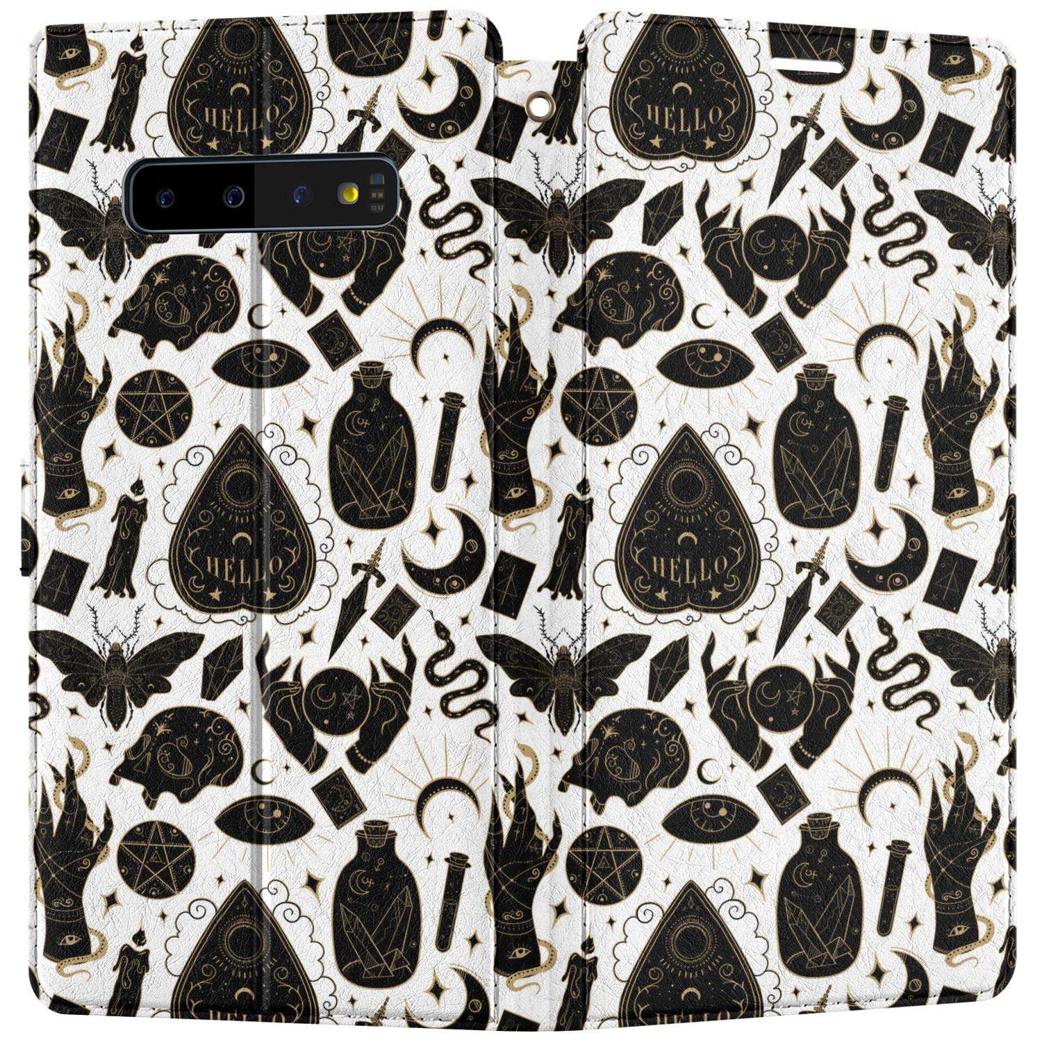 Lex Altern Wallet Case Compatible with Samsung Galaxy Note 20 Ultra 5G S20 S10 Plus S9 8 A71 A70 A50 A21 Occult Shockproof Cover Mystical PU Leather Cute Magnetic Witchcraft Slim Magic Ouija walh056 4