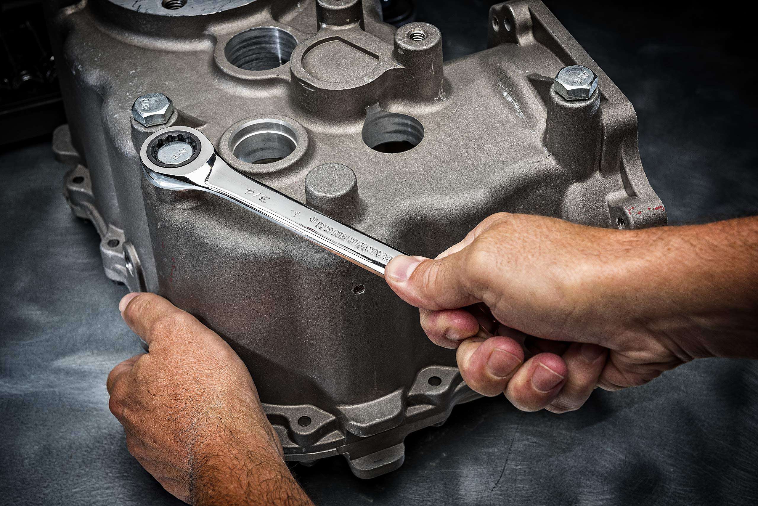 GEARWRENCH 12 Pt. Ratcheting Combination Wrench, 1/4" - 9008 4