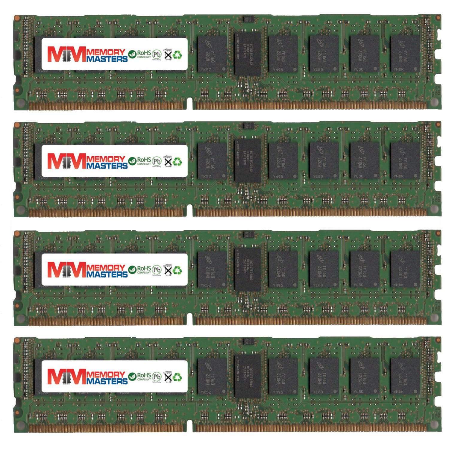 MemoryMasters 4GB KIT (4 x 1GB) for ATIC Server Series i7 2SHD. DIMM DDR3 PC3-10600 1333MHz RAM Memory - Not for Desktop or laptops