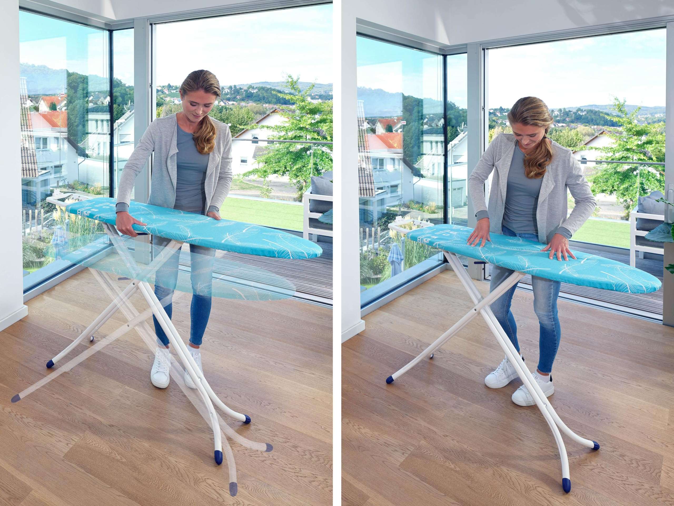 Leifheit Ironing Table AirBoard Compact S, Thermo-Reflect, Ironing Board, 110 x 30 cm, 72584 5