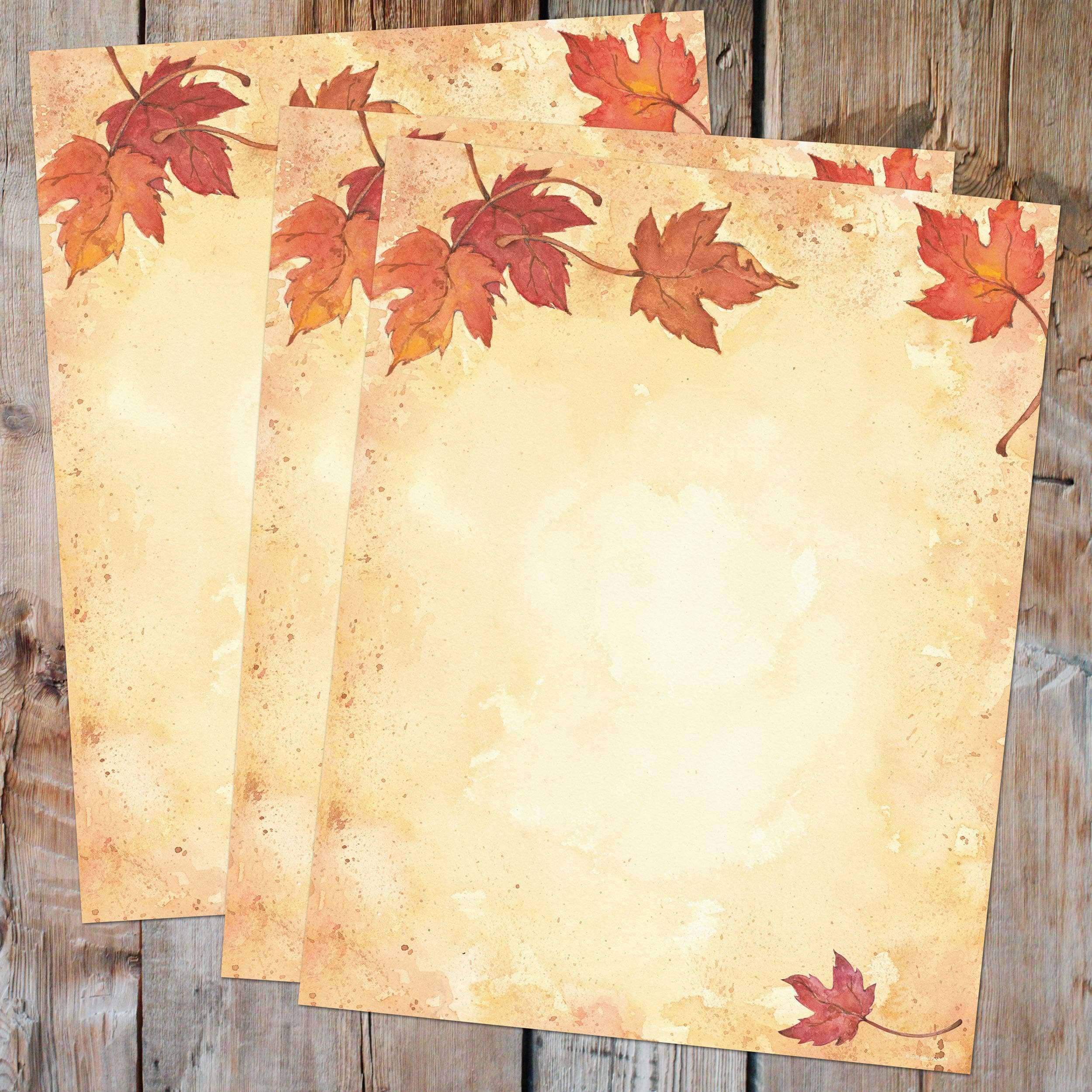 Great Papers! Fall Leaves Letterhead, Imprintable Stationery, 80 Sheets, 8.5" x 11" (2014075) 4