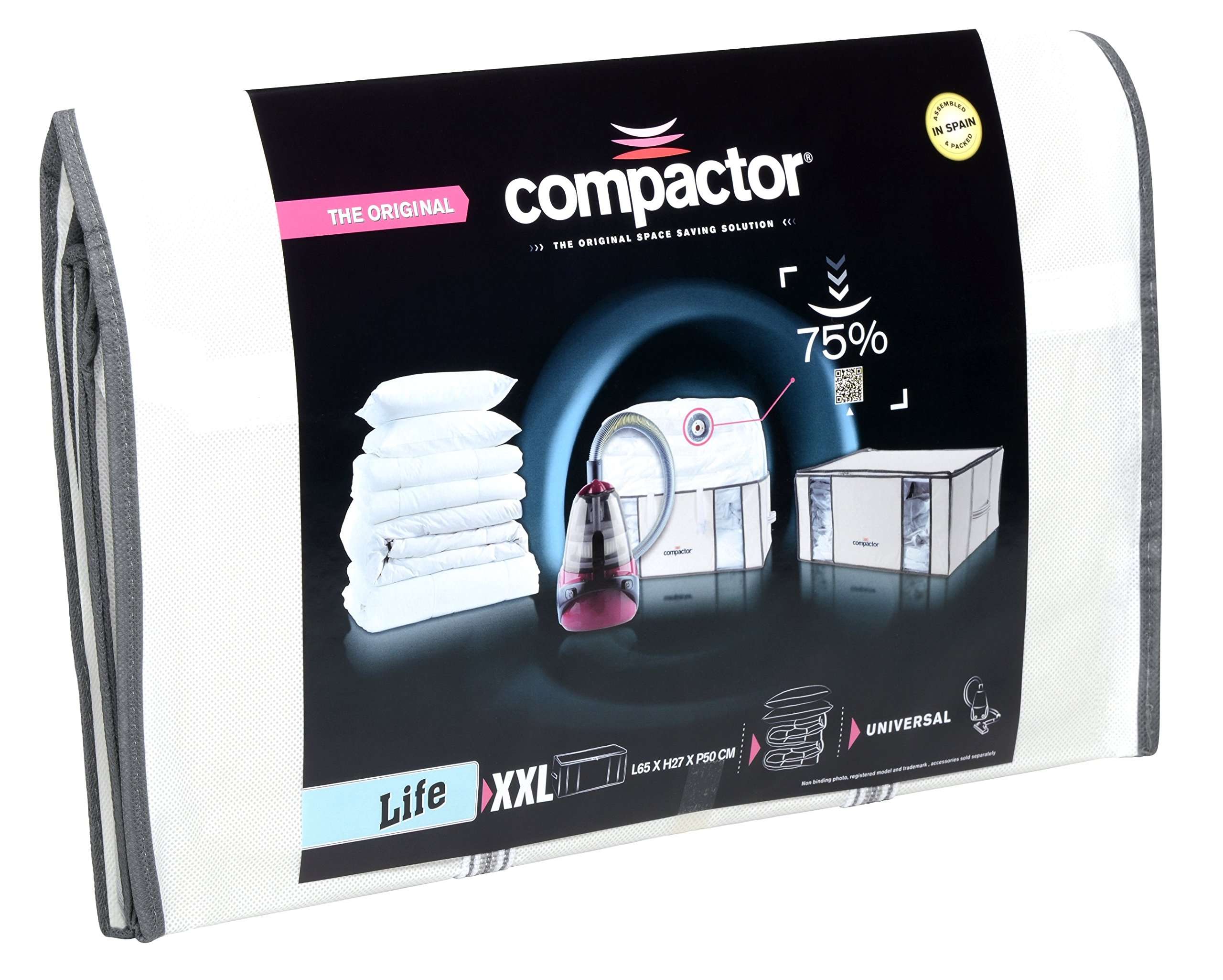 Compactor 3D Vacuum Bags Semi Rigid (Value Pack, White | LIFE) 3