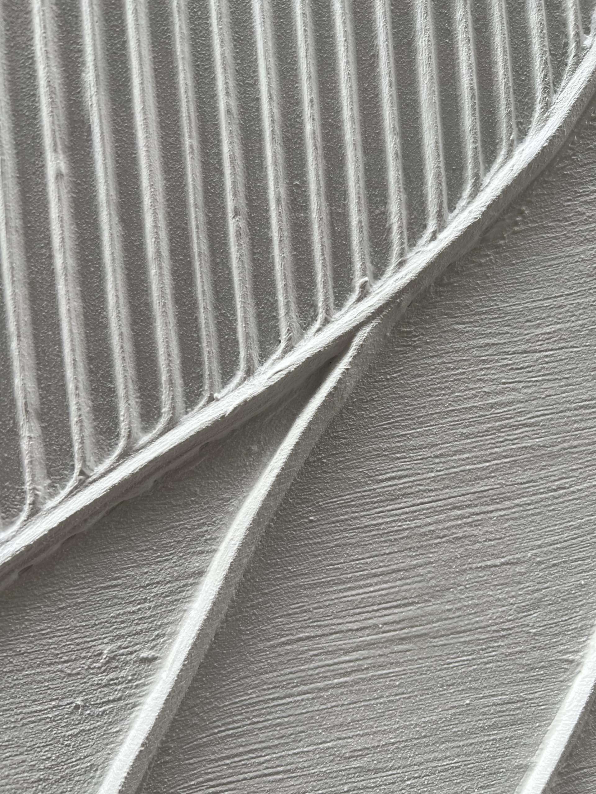 NANKAI Art Hand-Painted Thick Texture White Minimalist Oil Painting 45x30 inch Large Home Wall Decorative Art Oil Painting 3