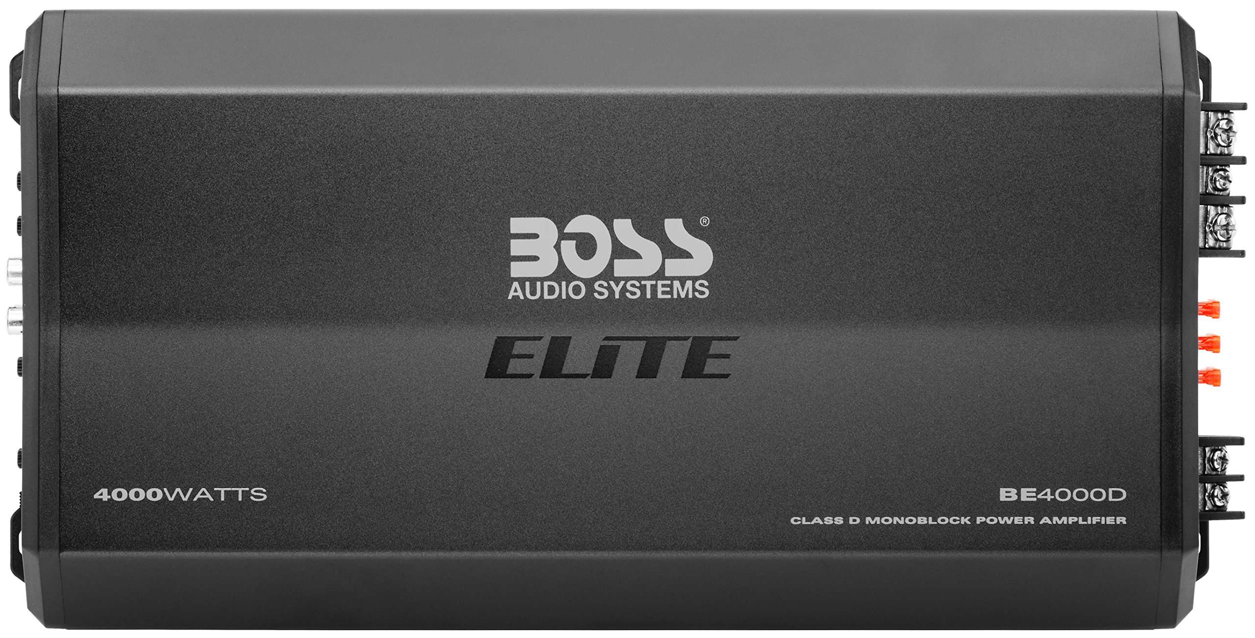 BOSS Audio Systems Elite BE4000D Class D Car Amplifier - 4000 Watts, 1 Ohm Stable, Digital, Monoblock, Mosfet Power Supply, Great for Subwoofers, Remote Subwoofer Control 1