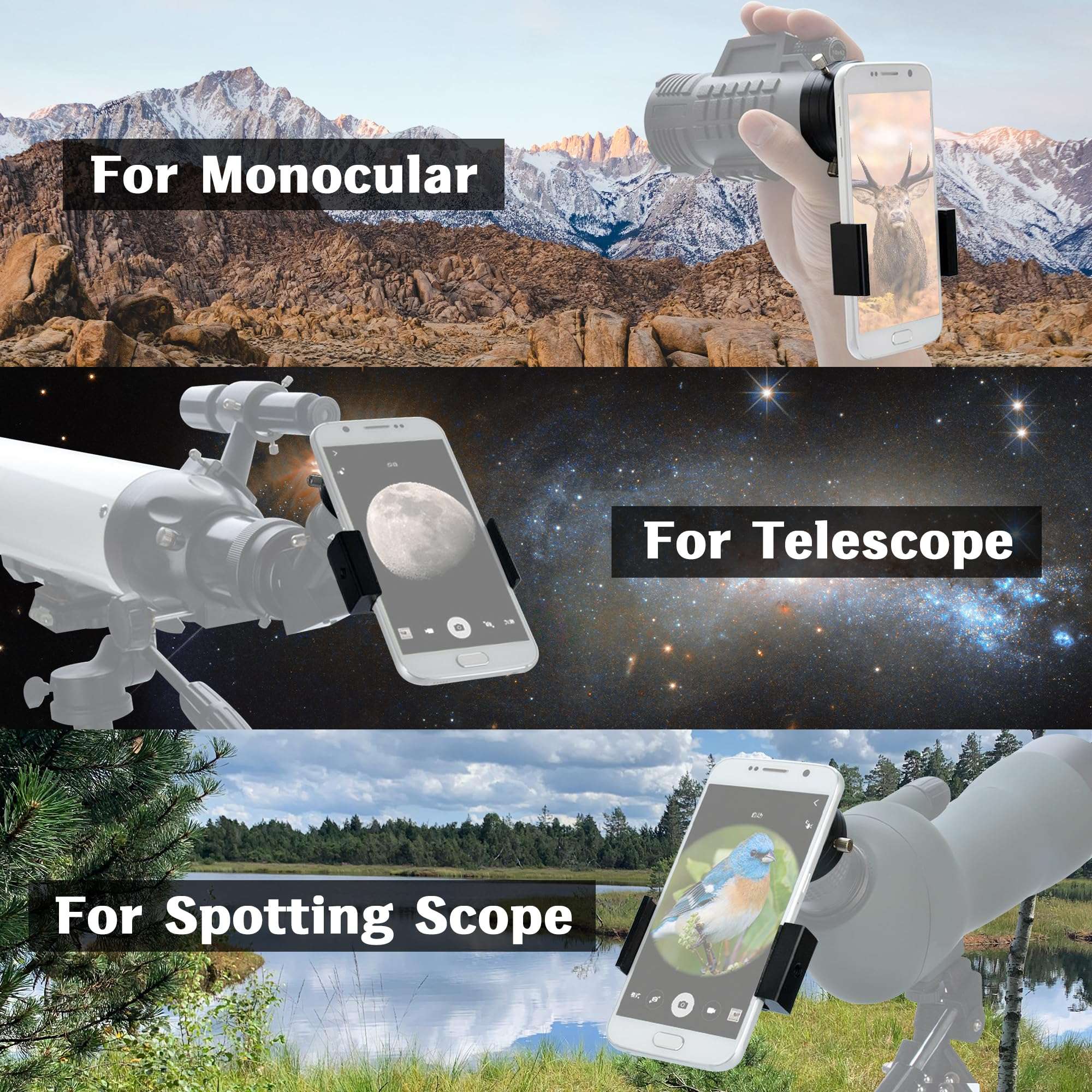 Tydeux Microscope Lens Smartphone Adapter for Eyepiece Tube 26mm 6